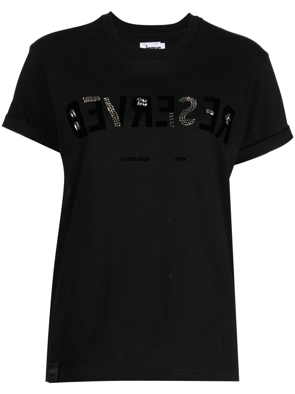 izzue sequin-detail T-shirt - Black von izzue