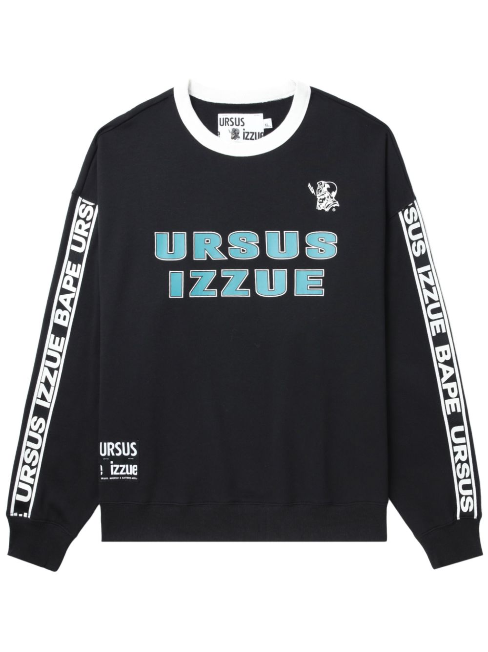 izzue side-stripe cotton sweatshirt - Black von izzue
