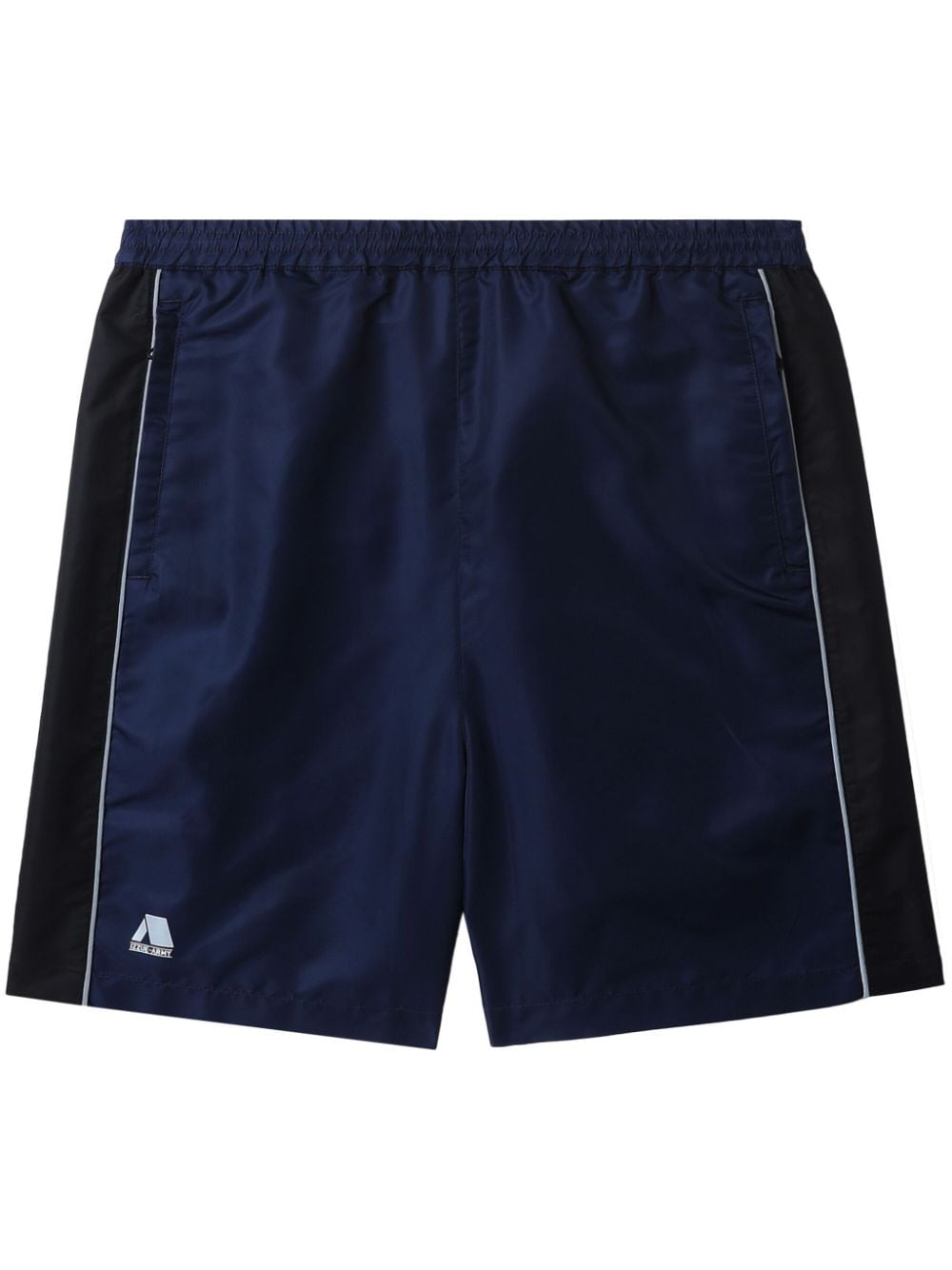 izzue side-stripe elasticated track shorts - Blue von izzue