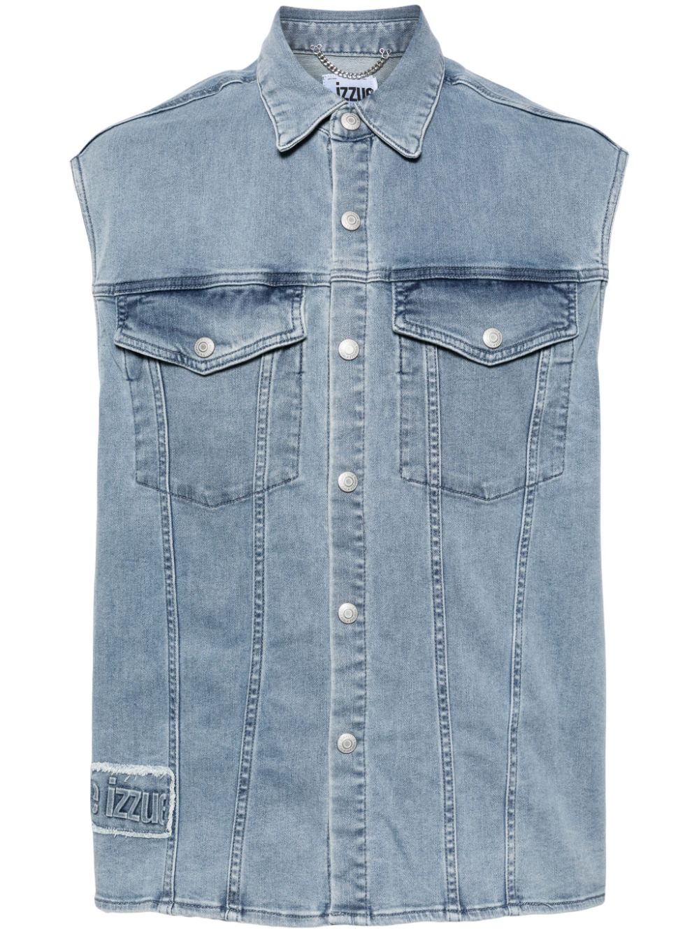 izzue sleeveless denim jacket - Blue von izzue