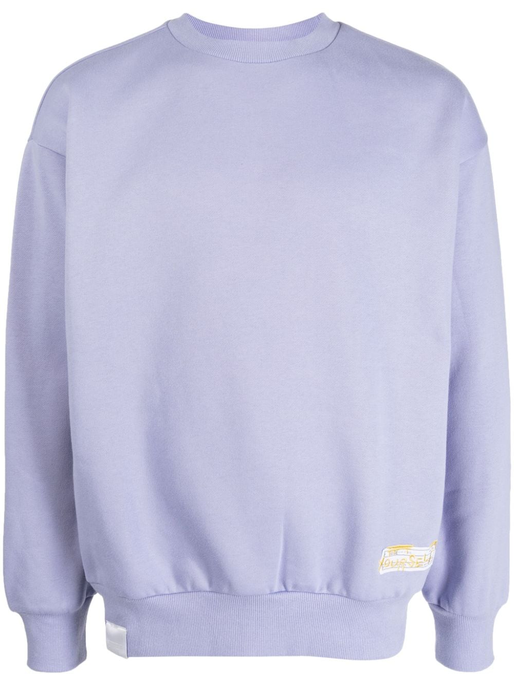 izzue slogan-debossed crew-neck sweatshirt - Purple von izzue