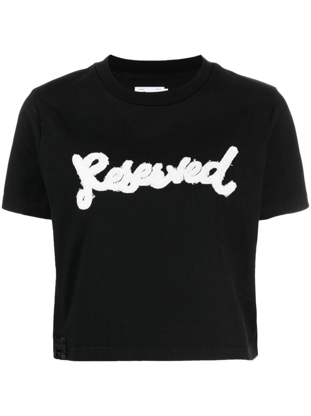 izzue slogan-embroidered cotton T-shirt - Black von izzue