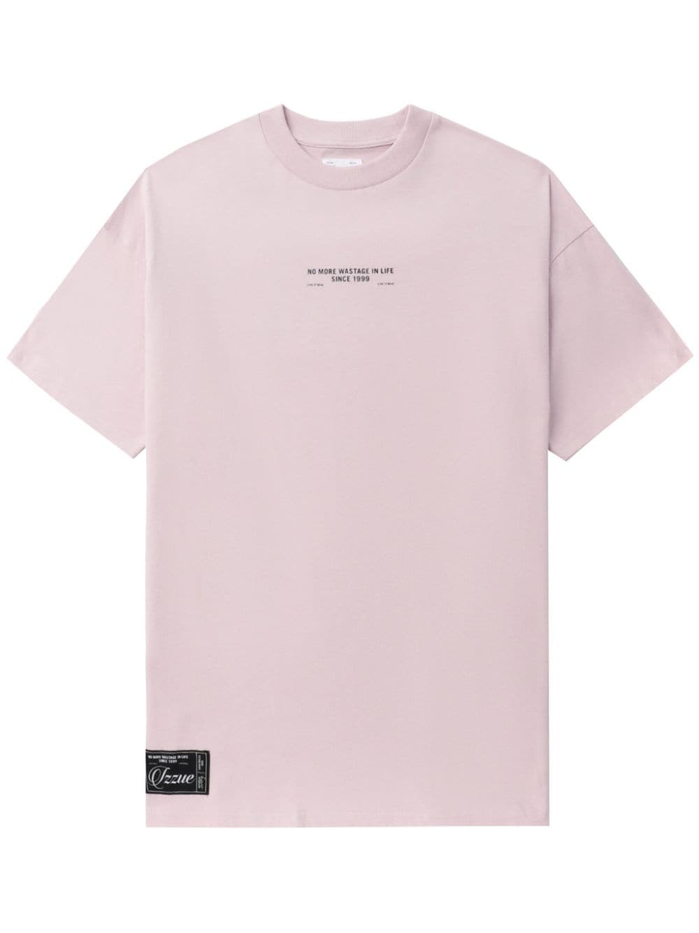 izzue slogan-print cotton T-shirt - Pink von izzue