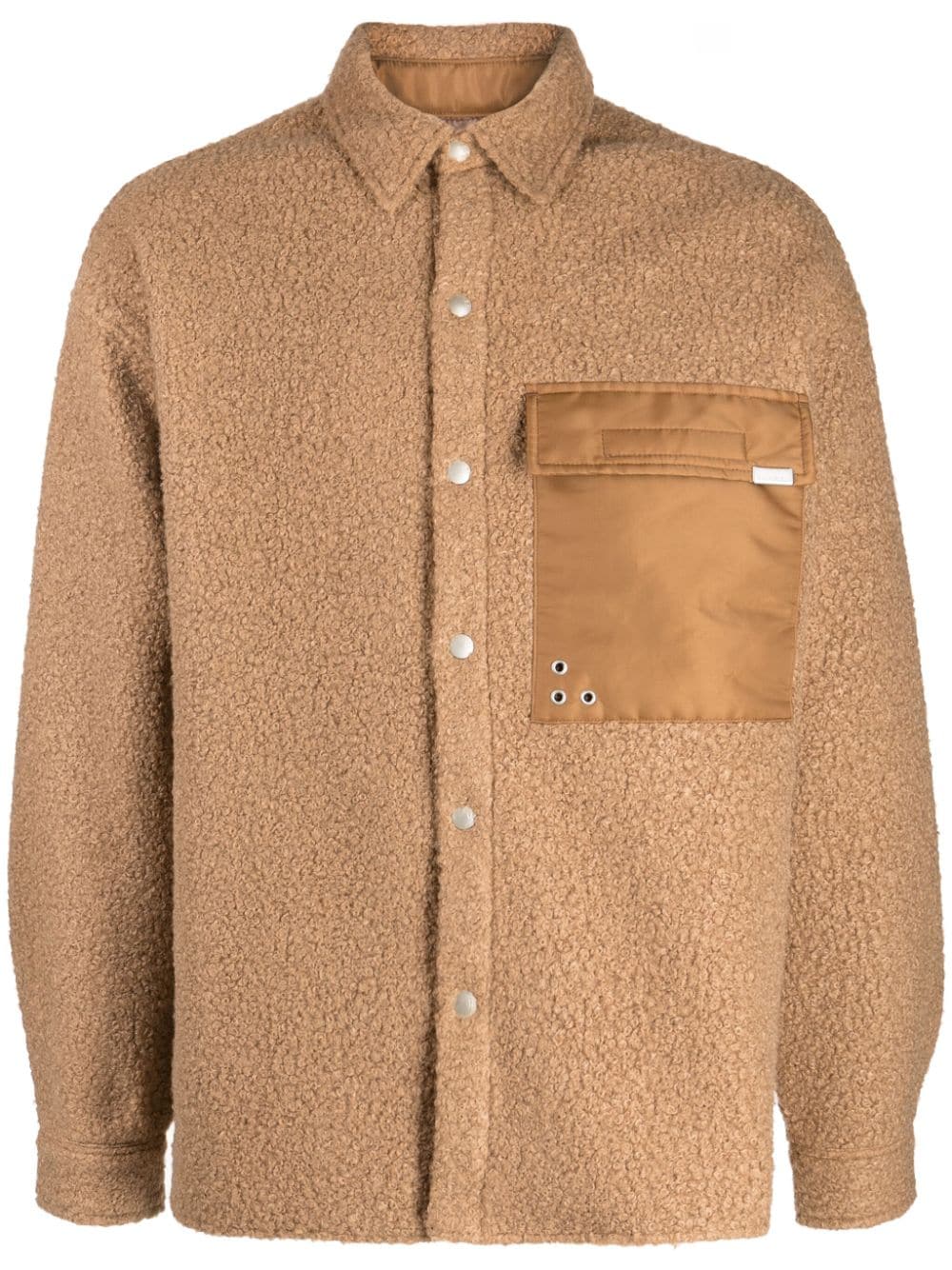 izzue spread-collar shirt jacket - Brown von izzue