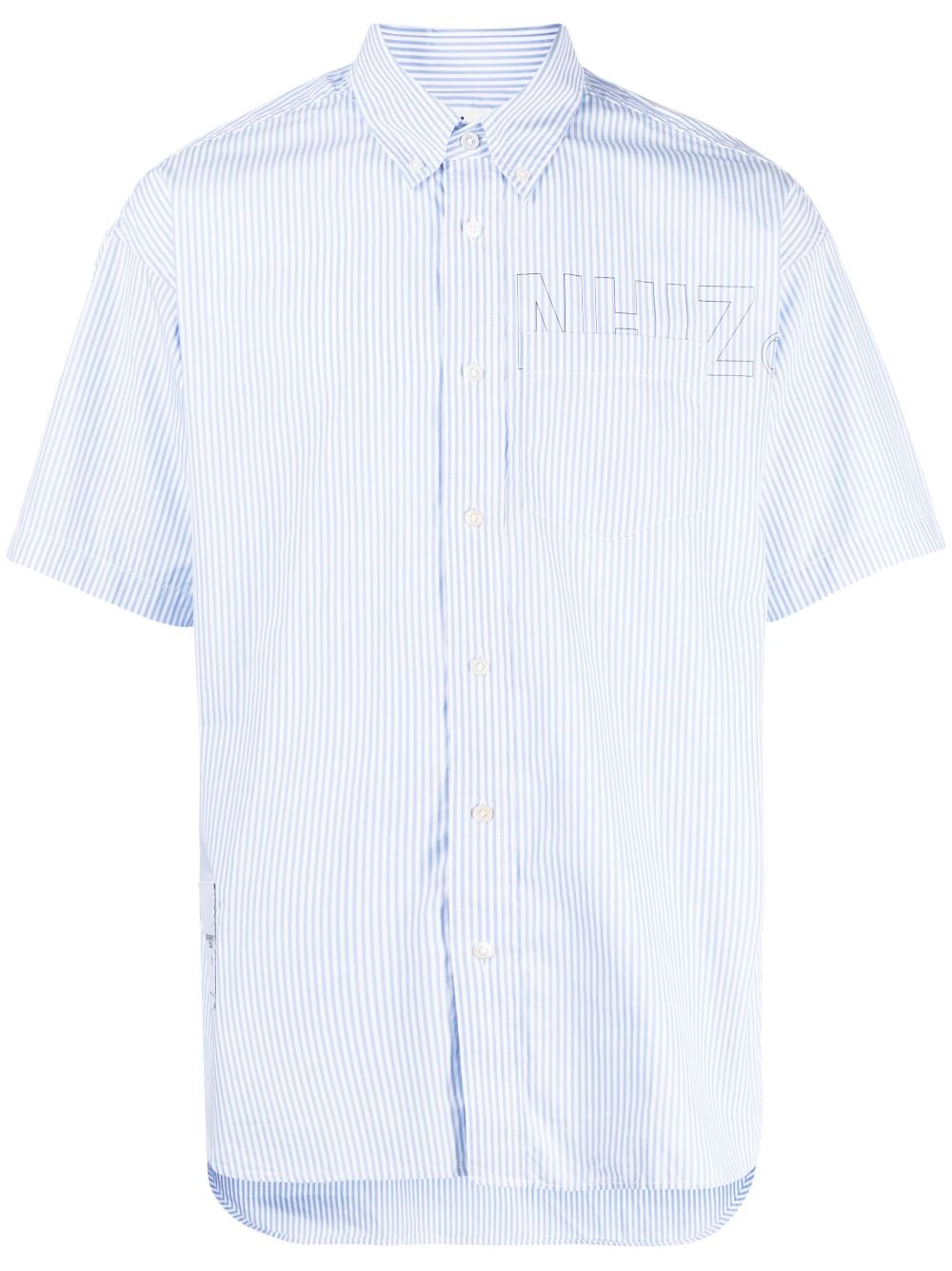 izzue striped short-sleeve shirt - Blue von izzue