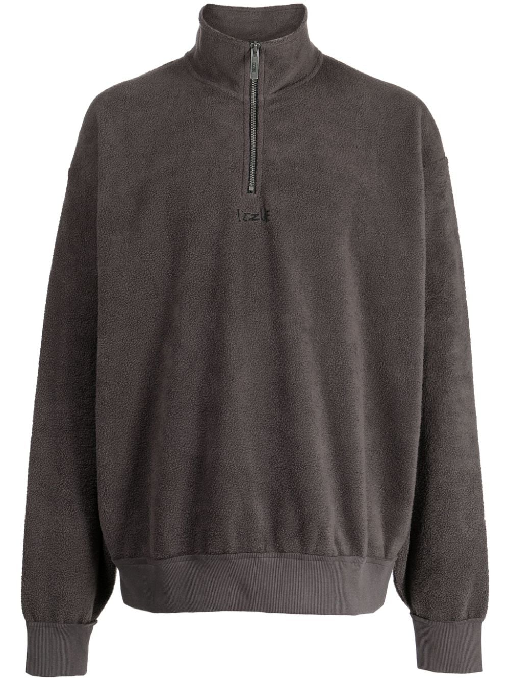 izzue stud-embellished fleece sweatshirt - Brown von izzue