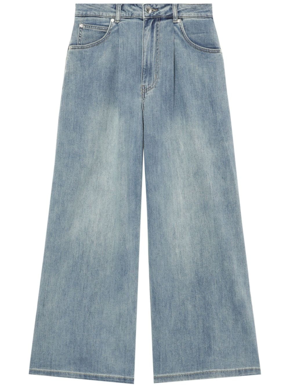 izzue wide-leg cropped jeans - Blue von izzue