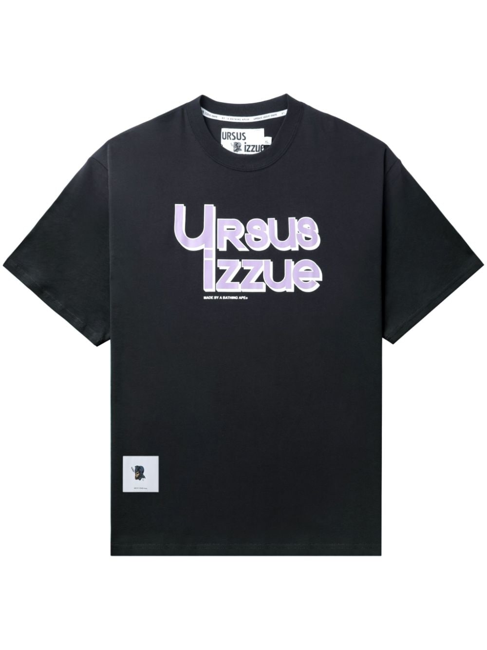 izzue x A Bathing Ape® cotton T-shirt - Black von izzue