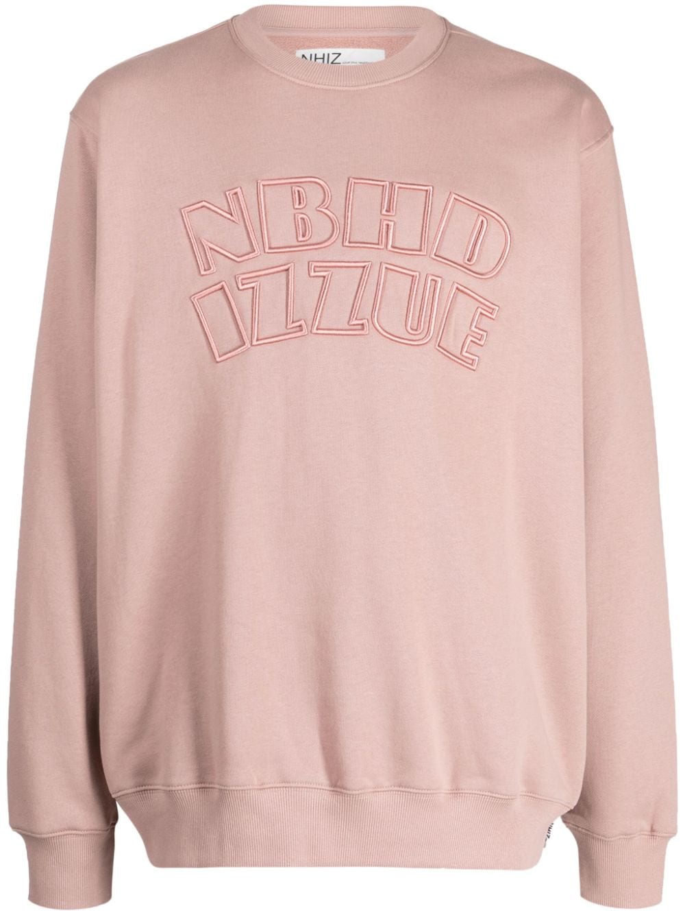 izzue x Neighborhood logo-embroidered cotton-blend sweatshirt - Pink von izzue