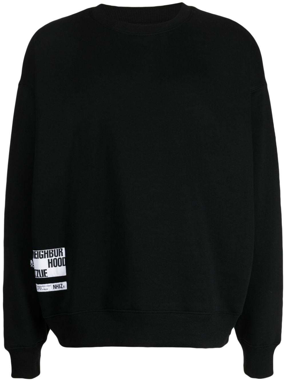 izzue x Neighborhood logo-patches cotton-blend sweatshirt - Black von izzue