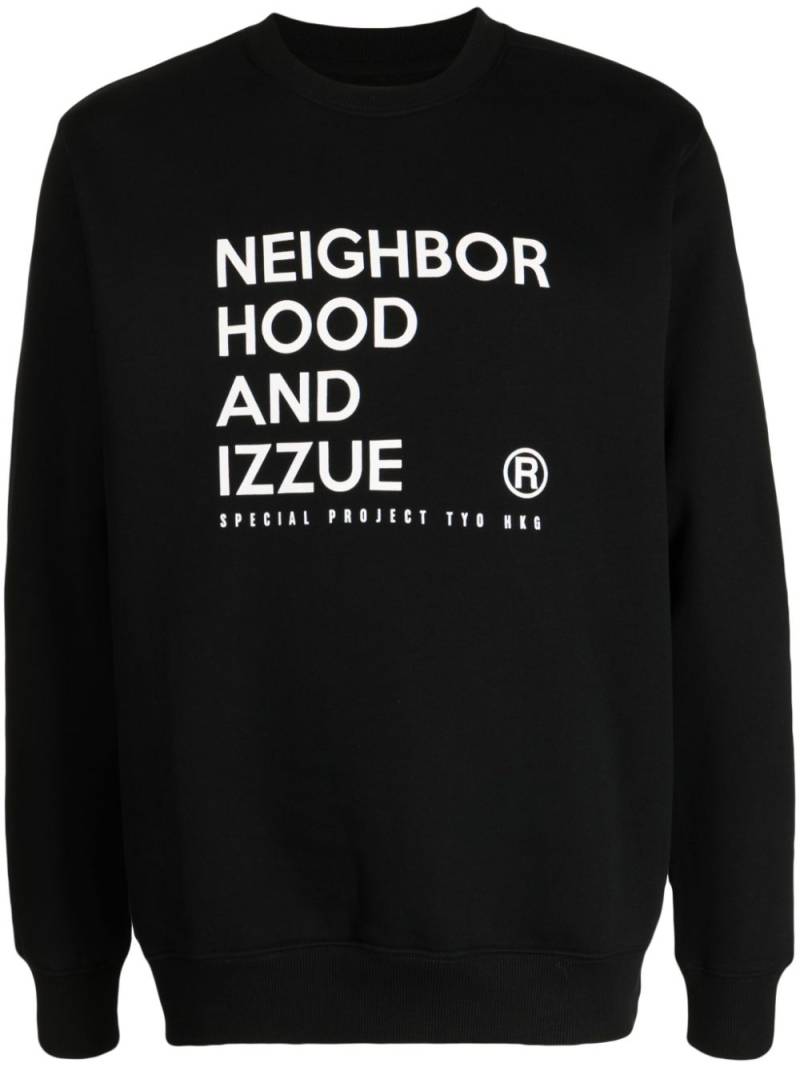 izzue x Neighborhood logo-print sweatshirt - Black von izzue