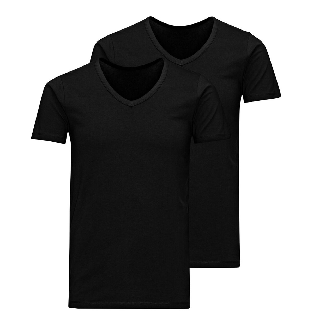 2er-Pack T-Shirts, V-Ausschnitt von jack & jones