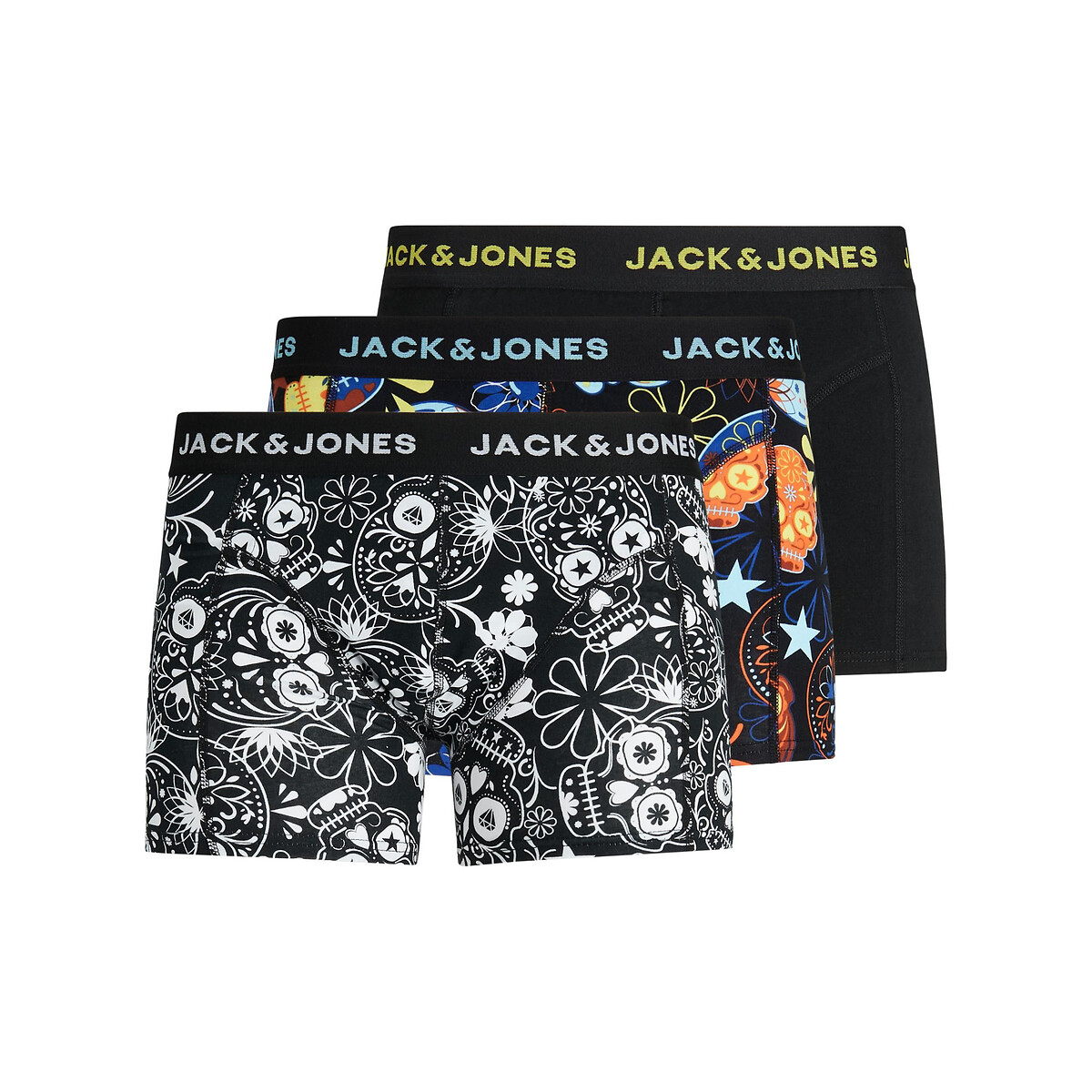 3er-Pack Shortys, Blumenmuster von jack & jones