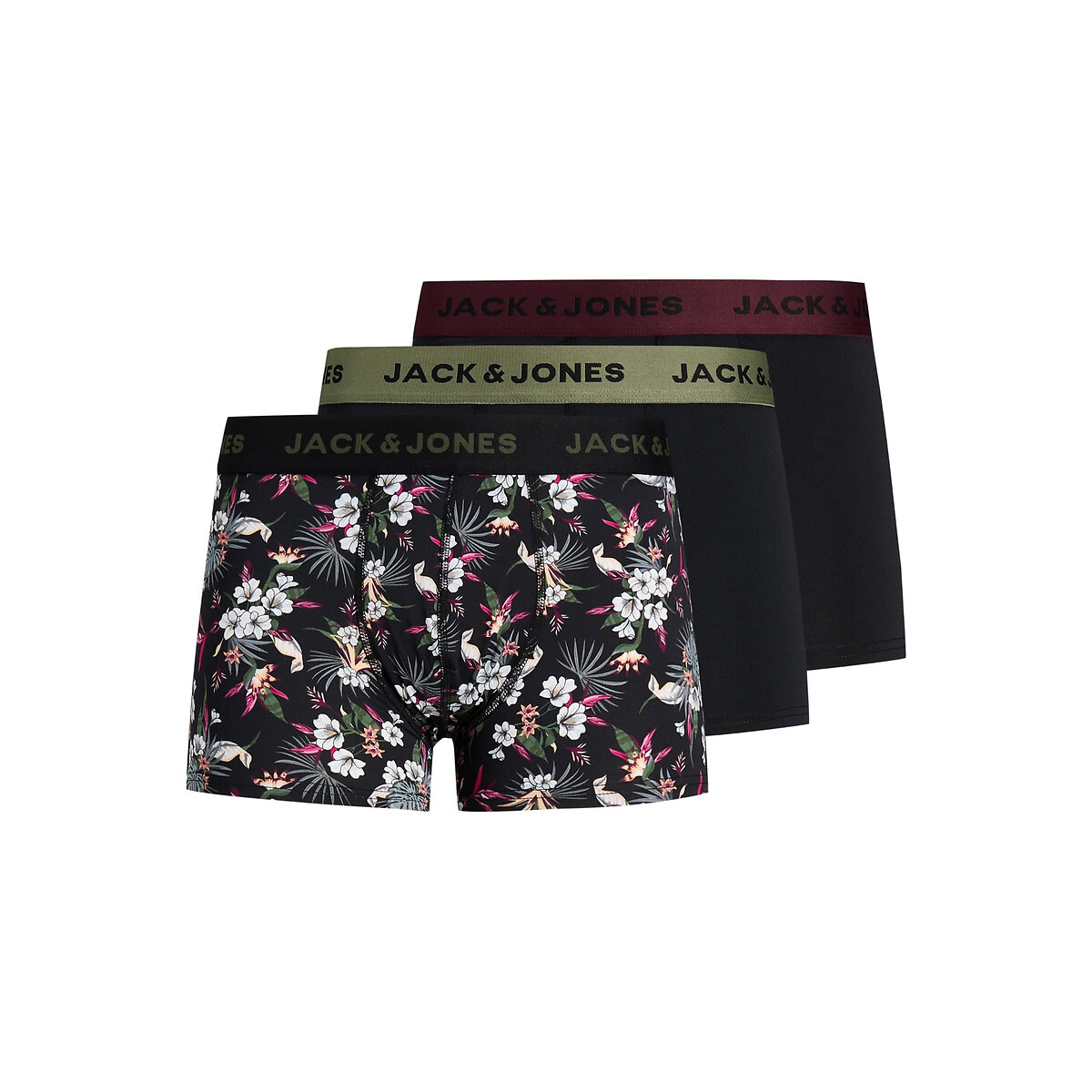 3er-Pack Shortys, Mikrofaser-Jersey von jack & jones