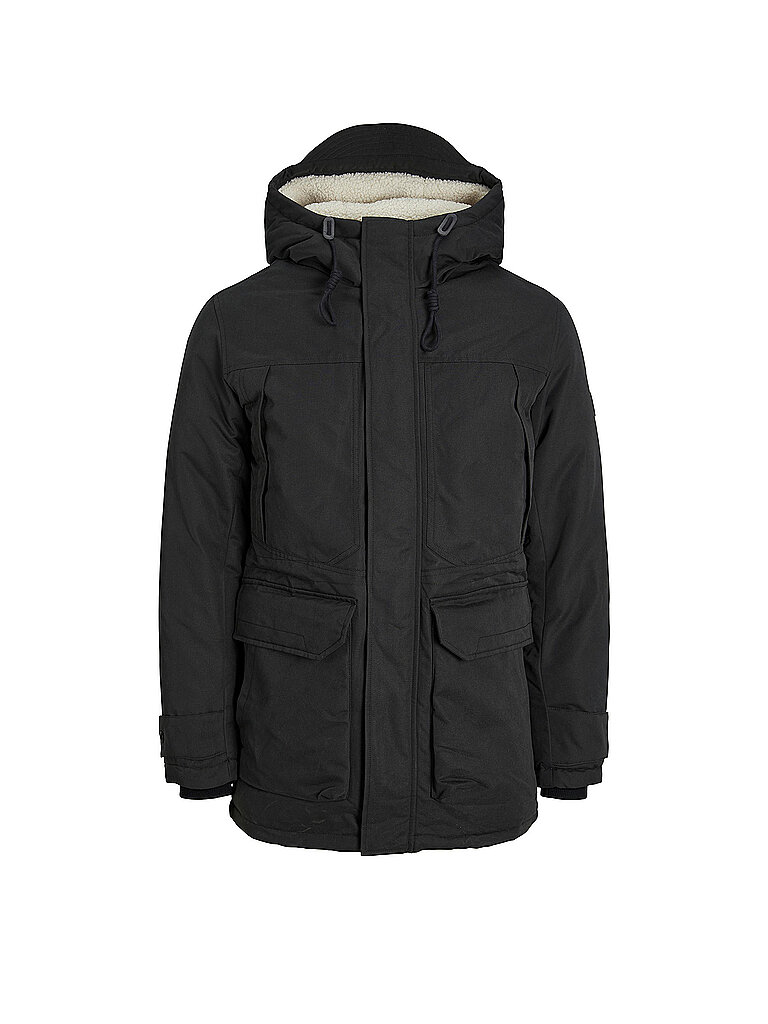 JACK & JONES Parka JJECLIP schwarz | L von jack & jones