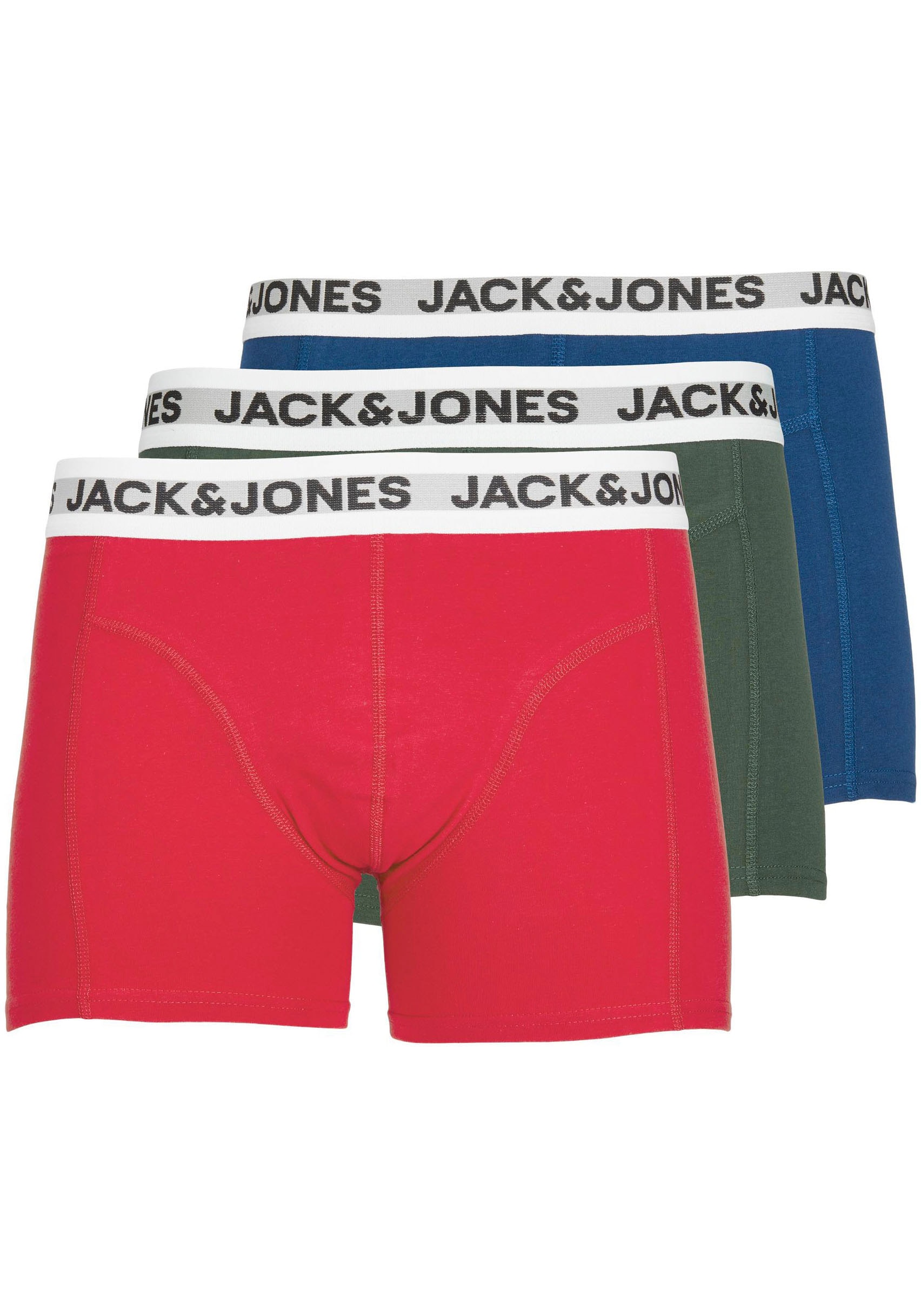Jack & Jones Boxershorts »JACRIKKI TRUNKS 3 PACK«, (Packung, 3 St.) von jack & jones