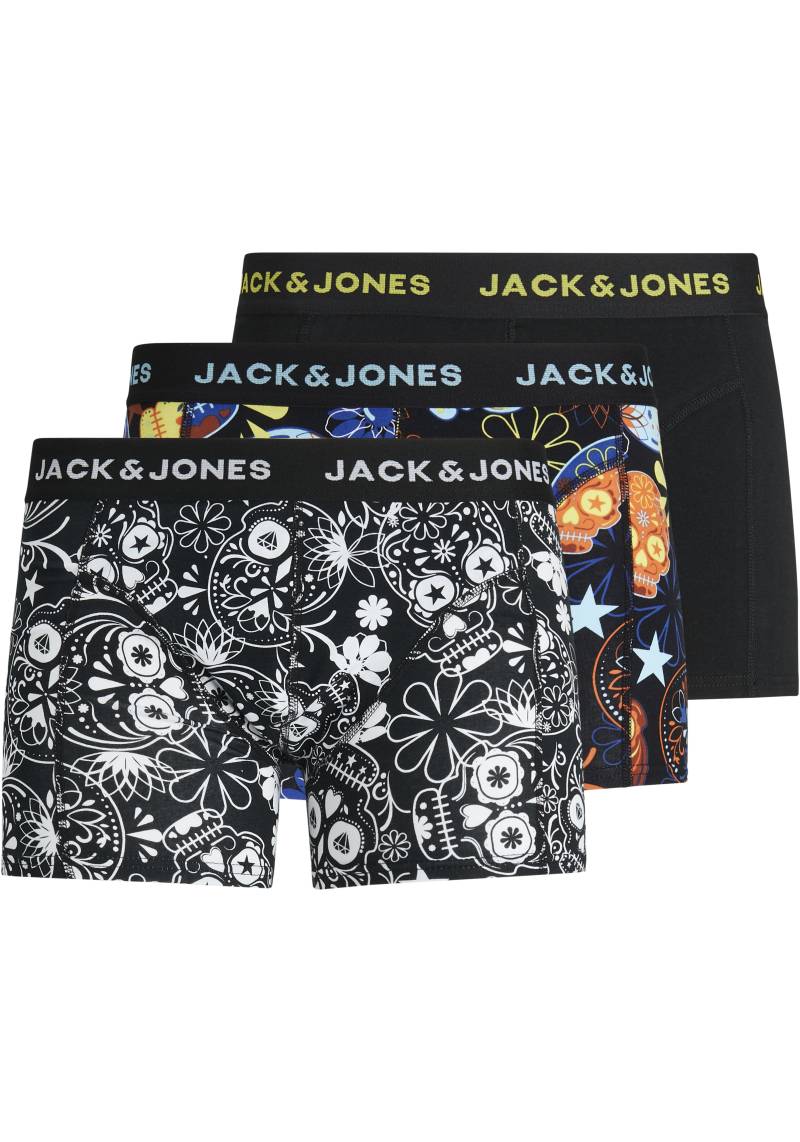 Jack & Jones Boxershorts »JACSUGAR SKULL TRUNKS 3 PACK. NOOS«, (Packung, 3 St.) von jack & jones