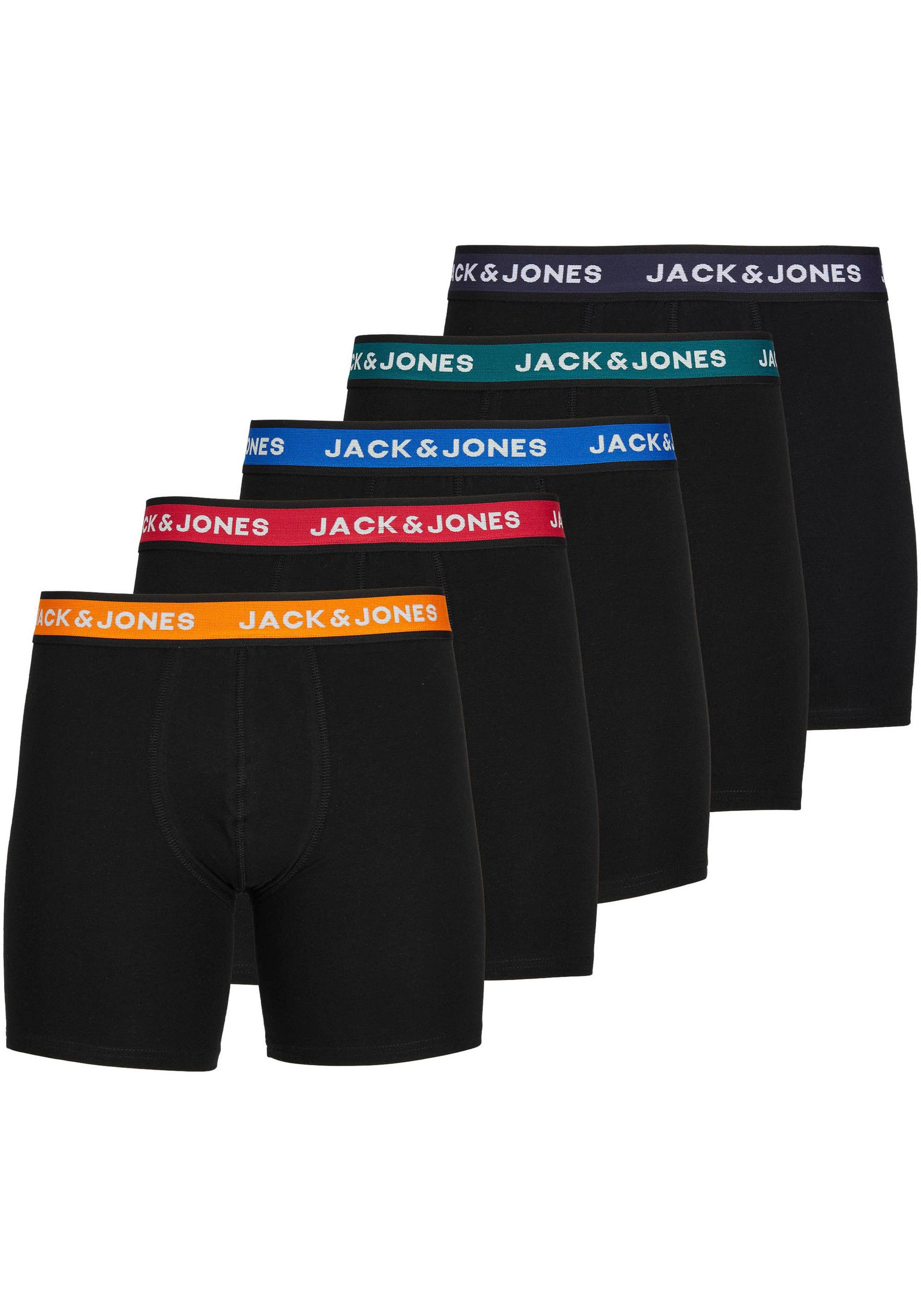 Jack & Jones Boxershorts »JJ JACSOLID BOXER BRIEFS 5 P«, (Packung, 5 St.) von jack & jones