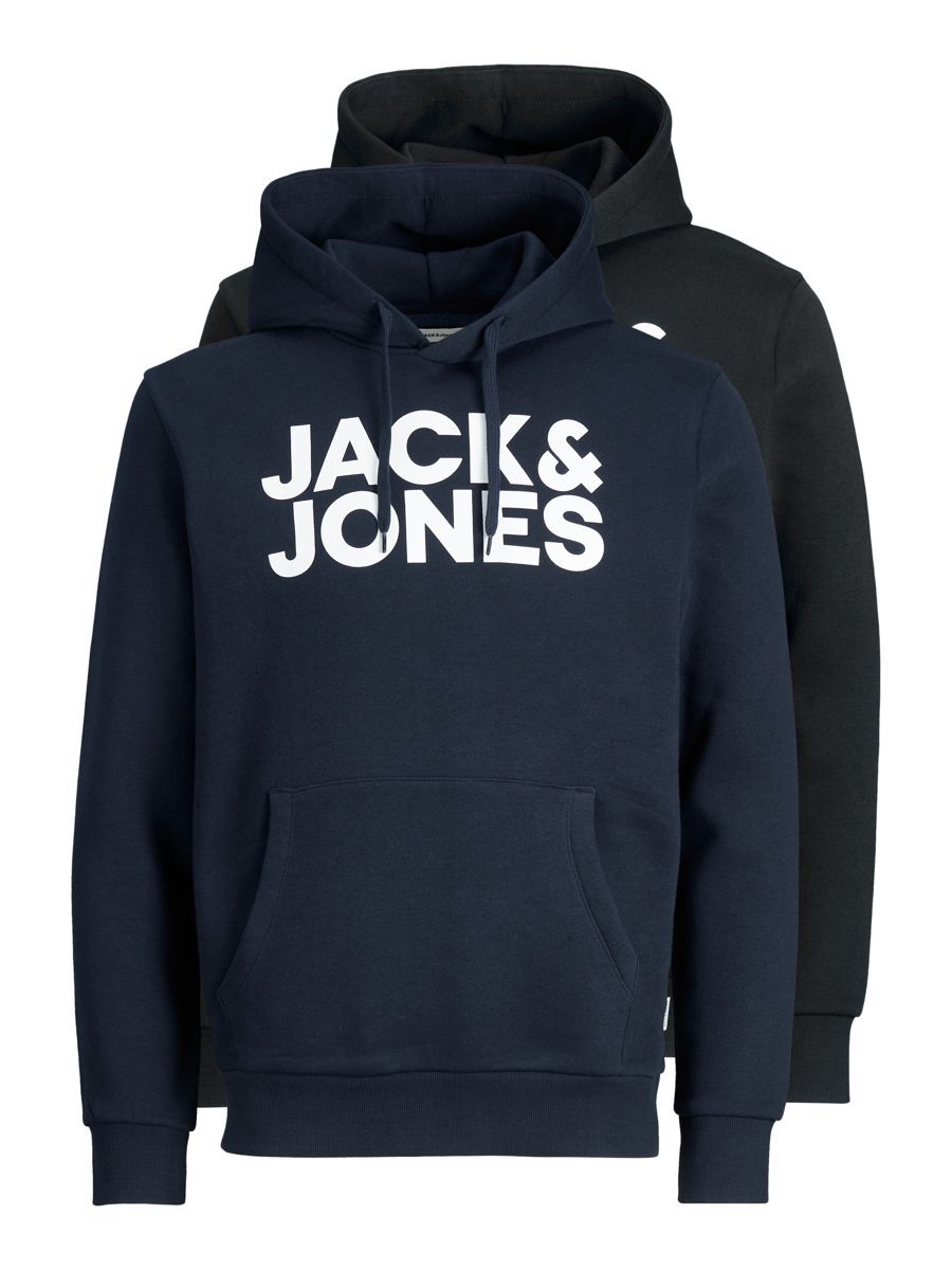 Jack & Jones Kapuzensweatshirt »JJECORP LOGO SWEAT HOOD 2PK MP NOOS«, (Packung, 2 tlg., 2er-Pack) von jack & jones