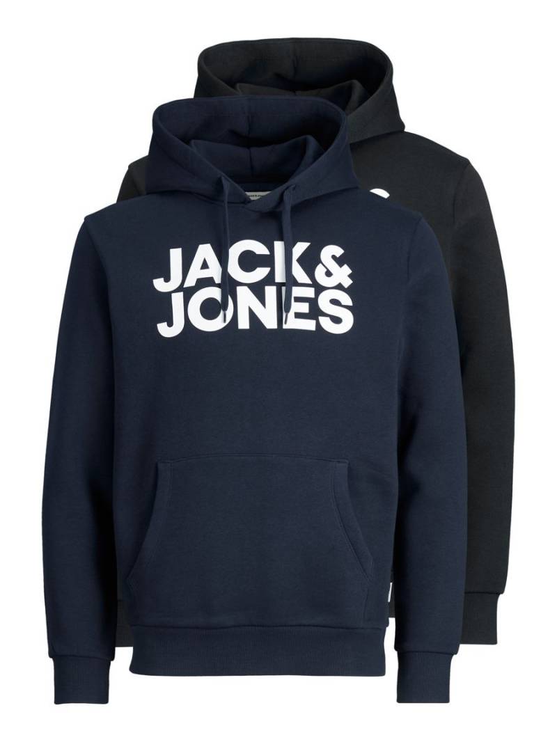 Jack & Jones Kapuzensweatshirt »JJECORP LOGO SWEAT HOOD 2PK MP NOOS«, (Packung, 2 tlg., 2er-Pack) von jack & jones