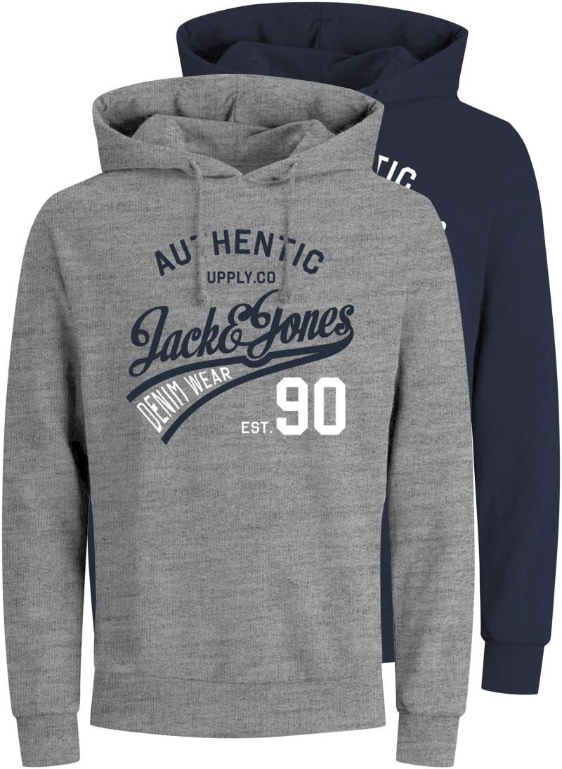 Jack & Jones Kapuzensweatshirt »ETHAN SWEAT HOOD 2PK«, (Packung, 2 tlg., 2er-Pack) von jack & jones