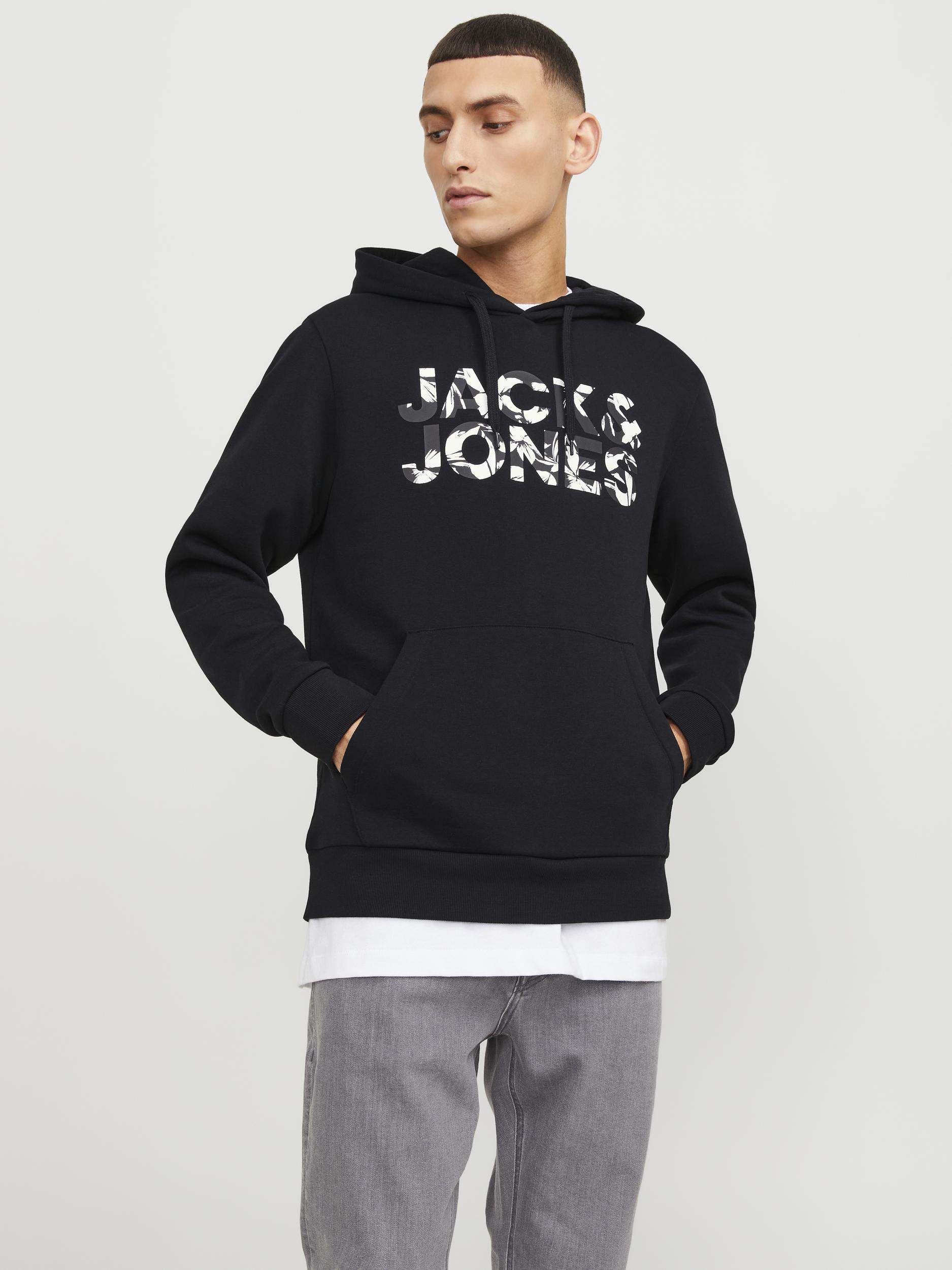 Jack & Jones Kapuzensweatshirt »JJEJEFF CORP LOGO SWEAT HOOD LN« von jack & jones