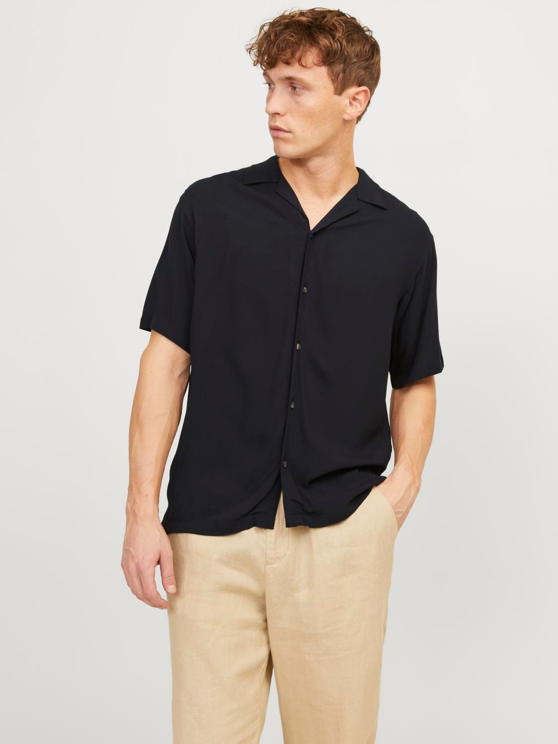 Jack & Jones Kurzarmhemd »JJEJEFF SOLID RESORT SHIRT SS SN« von jack & jones