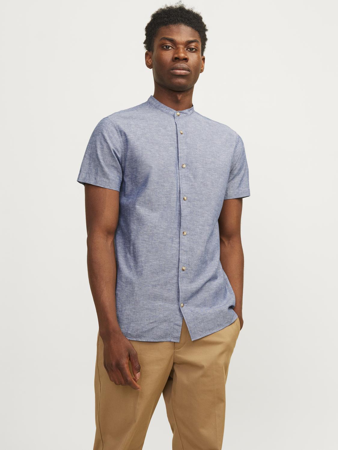 Jack & Jones Kurzarmhemd »JJESUMMER BAND LINEN BLEND SHIRT SS SN« von jack & jones