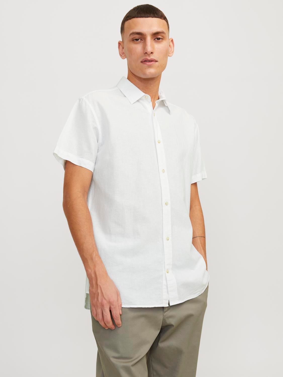 Jack & Jones Kurzarmhemd »JJESUMMER LINEN BLEND SHIRT SS SN« von jack & jones