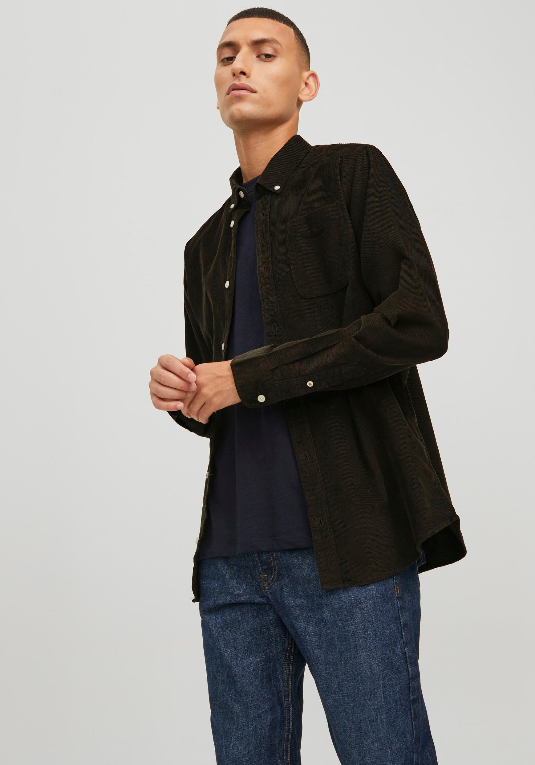 Jack & Jones Langarmhemd »CLASSIC CORDUROY SHIRT« von jack & jones