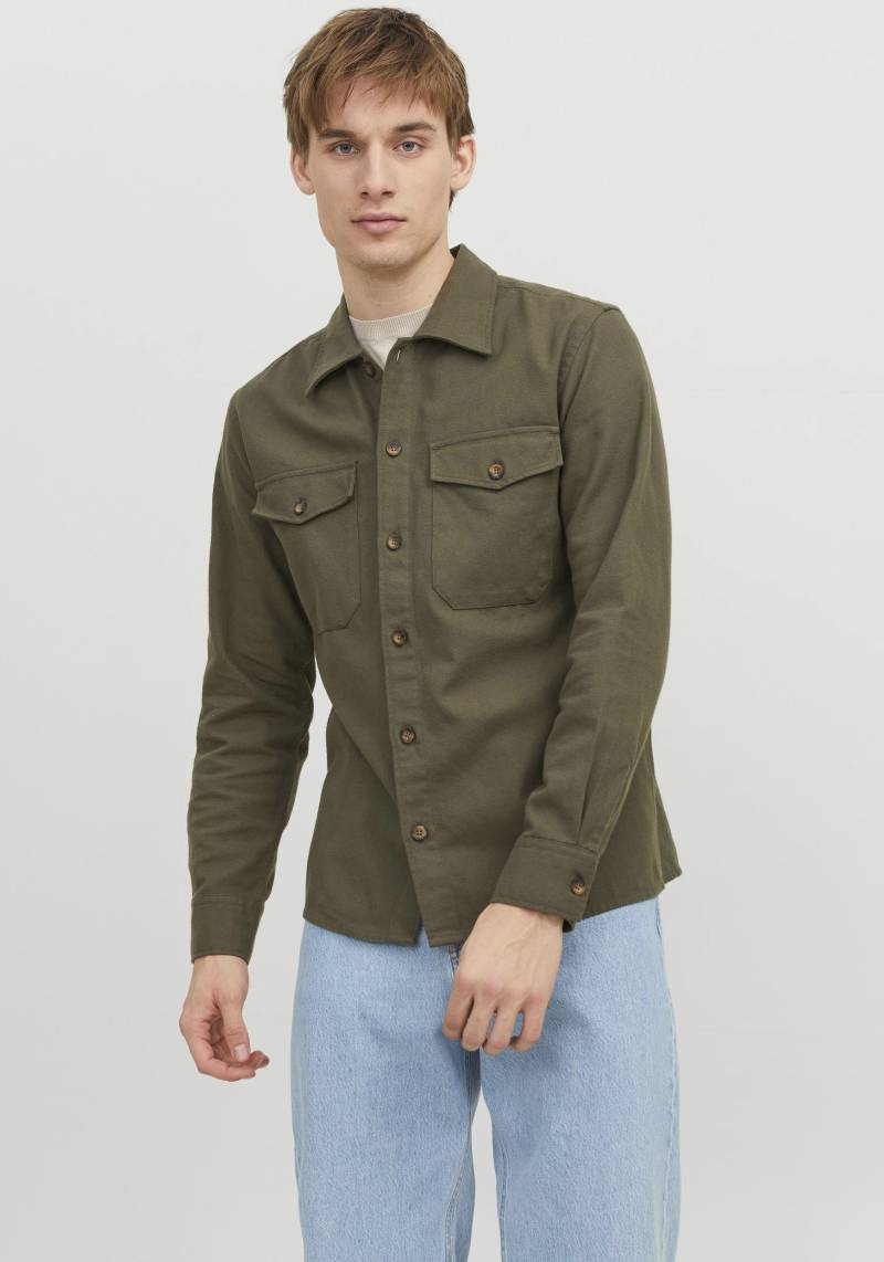 Jack & Jones Langarmhemd »JJEEDDIE OVERSHIRT LS NOOS« von jack & jones