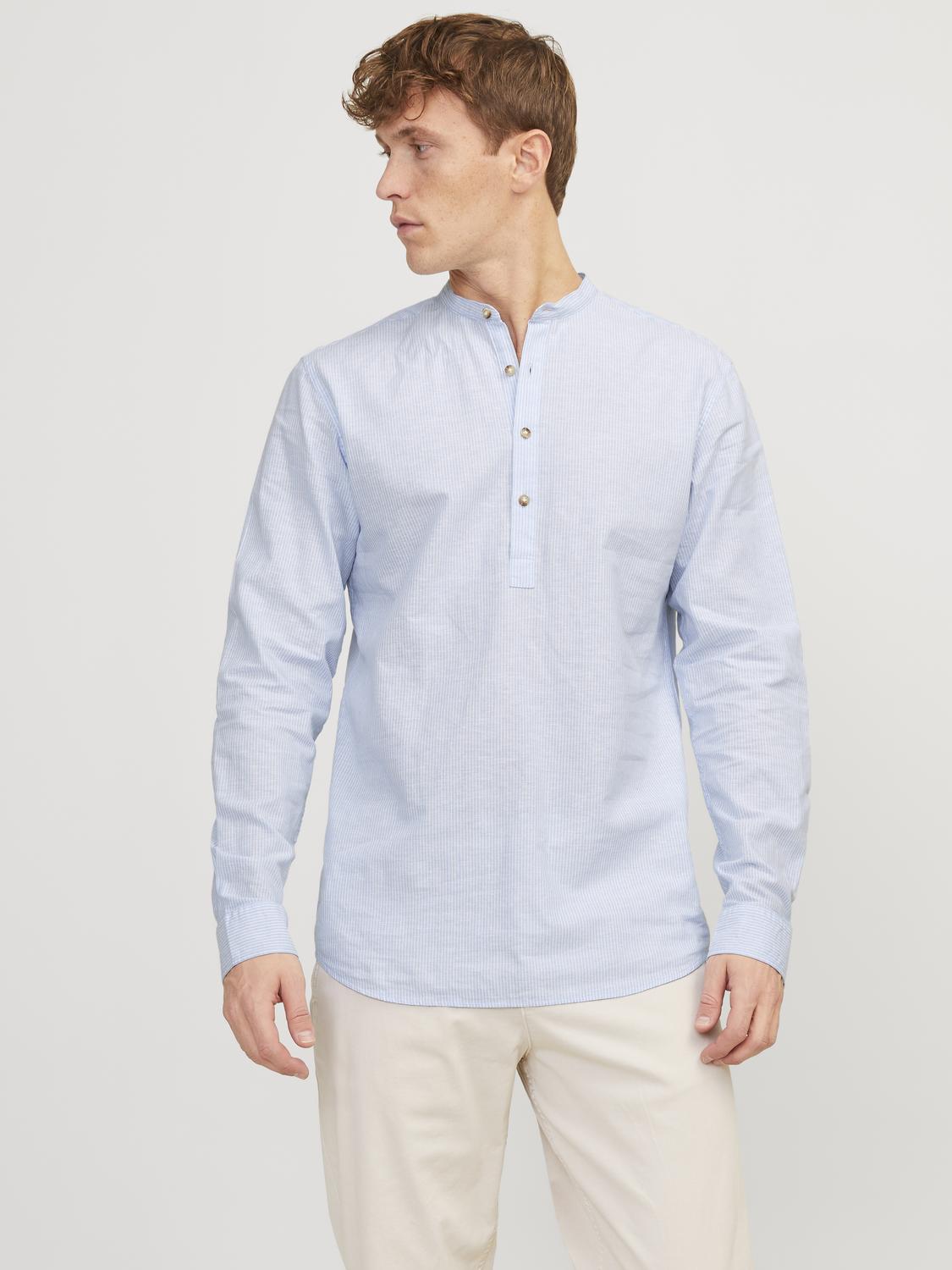 Jack & Jones Langarmhemd »JJESUMMER TUNIC LINEN BLEND SHIRT LS SN« von jack & jones