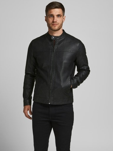 Jack & Jones Lederimitatjacke »JJEWARNER JACKET NOOS« von jack & jones