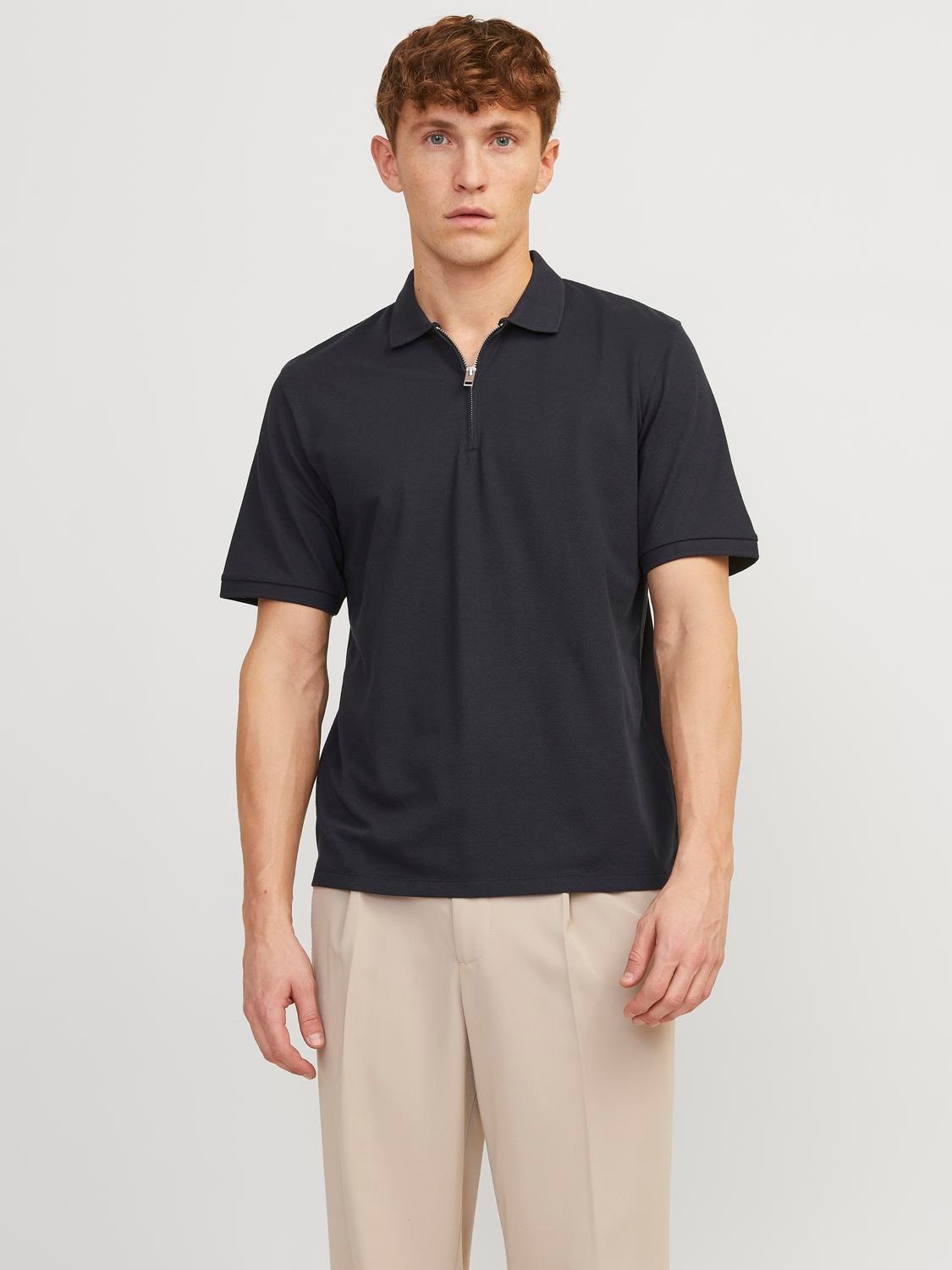 Jack & Jones Poloshirt »JJEMAC ZIP SS POLO SN« von jack & jones