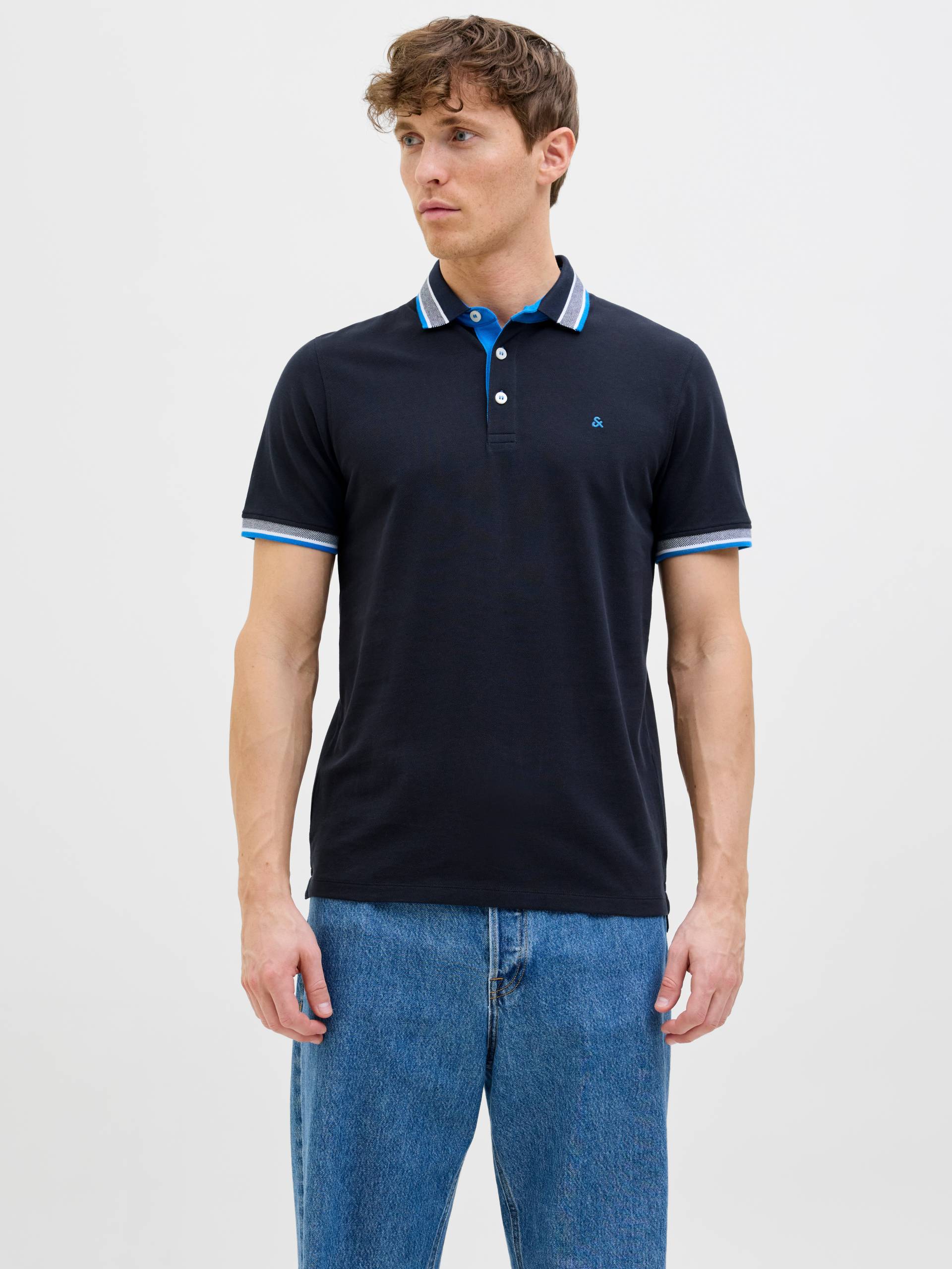 Jack & Jones Poloshirt »JJEPAULOS POLO SS NOOS«, mit Logo Stickerei von jack & jones