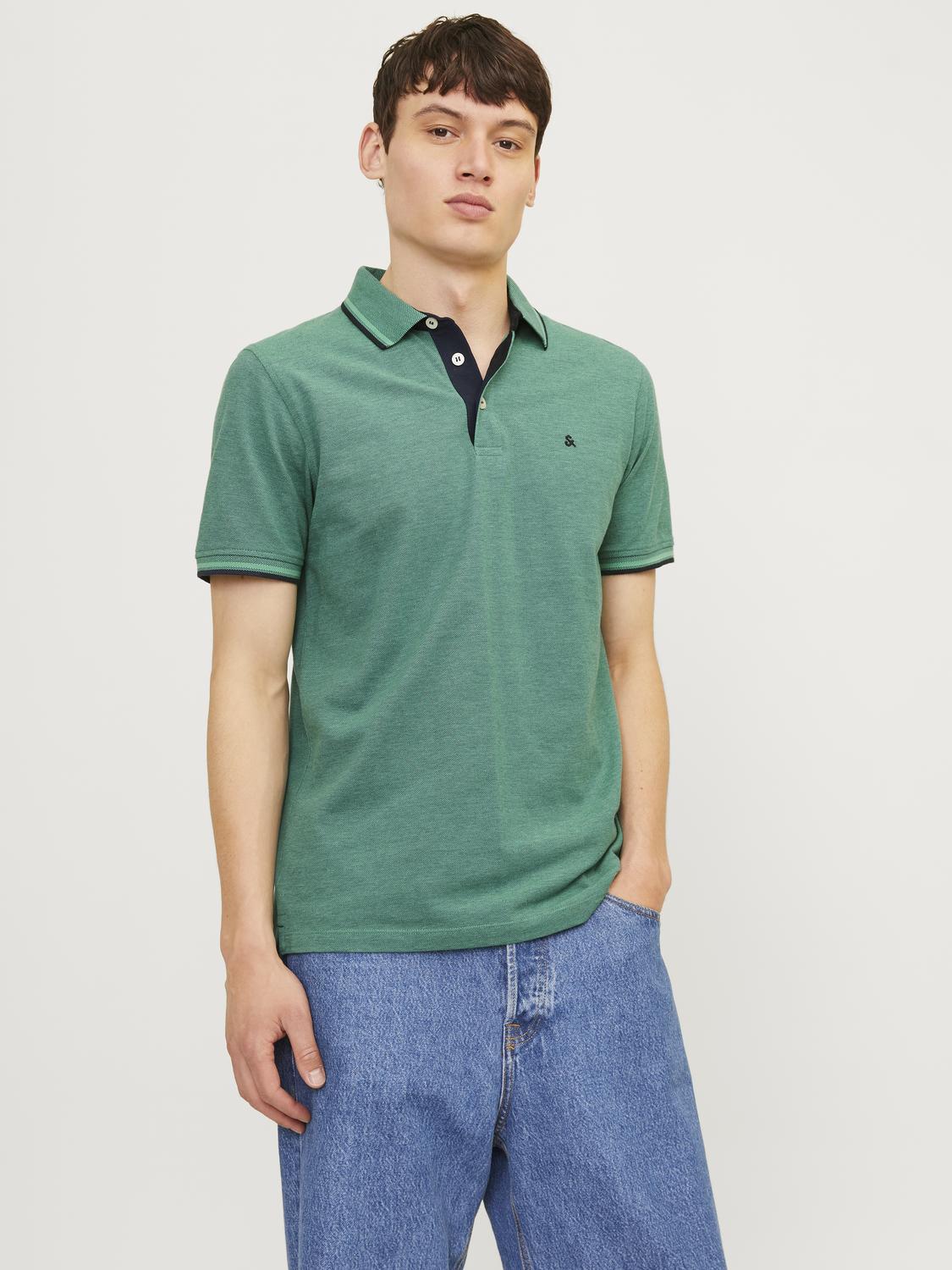 Jack & Jones Poloshirt »JJEPAULOS POLO SS NOOS«, mit Logo Stickerei von jack & jones