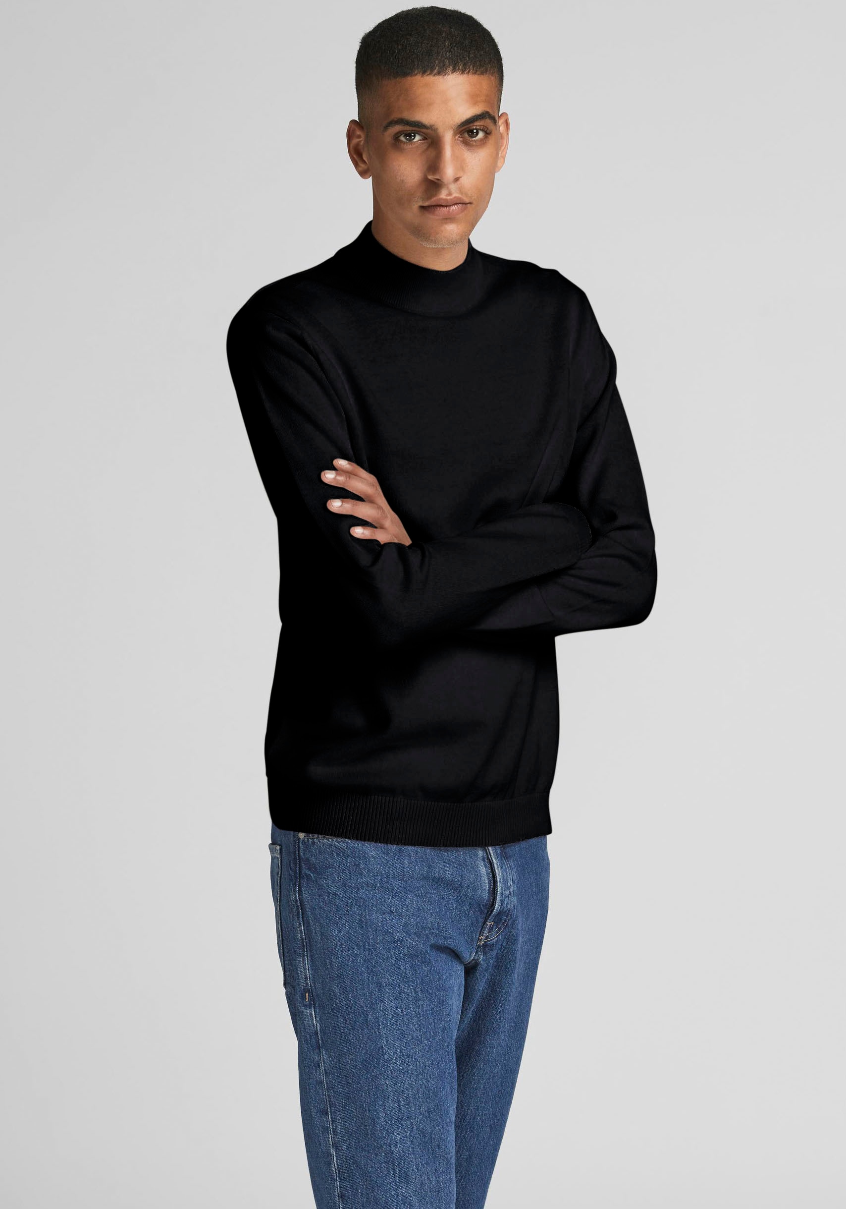 Jack & Jones Rundhalspullover »BASIC KNIT MOCK NECK« von jack & jones