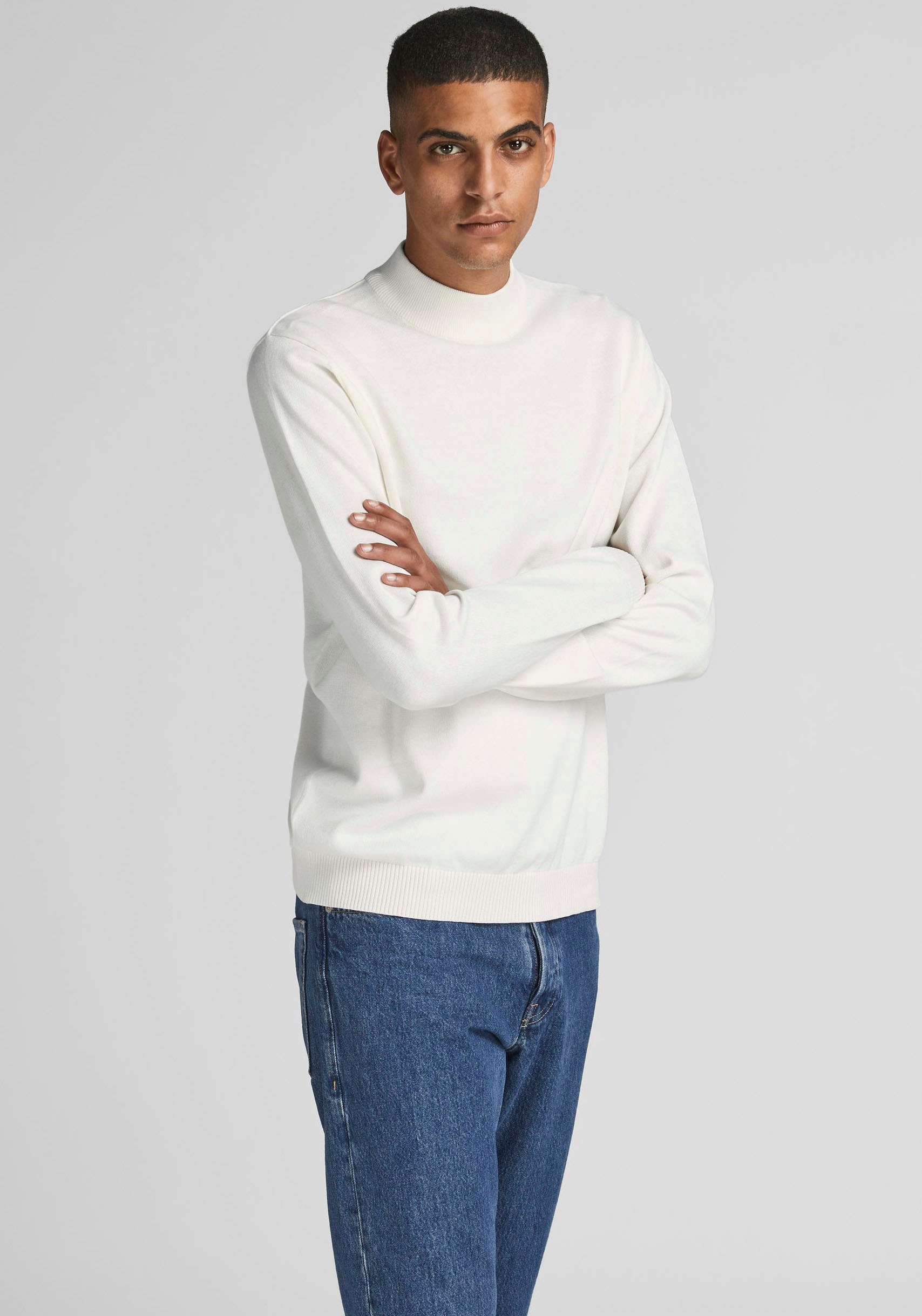 Jack & Jones Rundhalspullover »BASIC KNIT MOCK NECK« von jack & jones