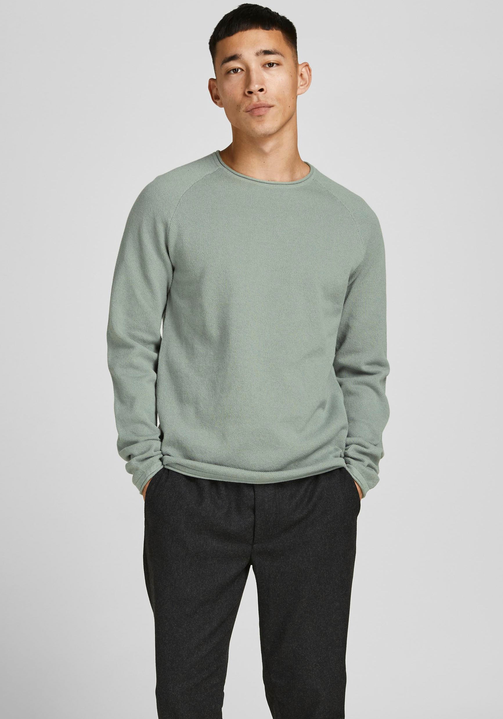 Jack & Jones Rundhalspullover »HILL KNIT« von jack & jones