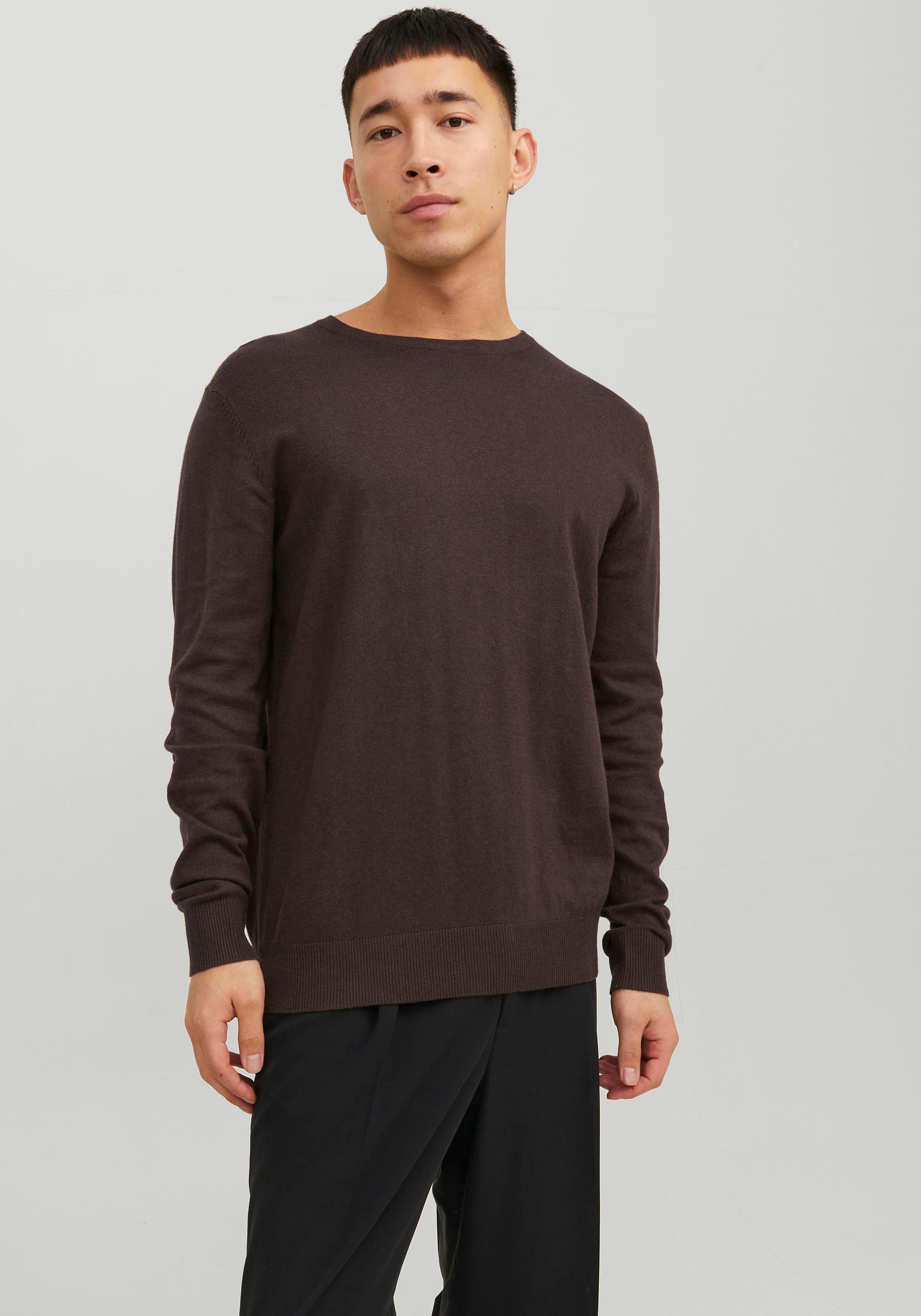 Jack & Jones Rundhalspullover »JJEEMIL KNIT CREW NECK NOOS« von jack & jones