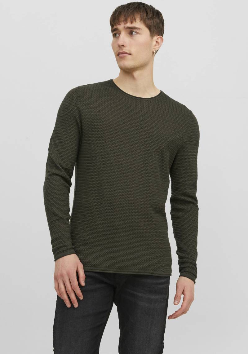 Jack & Jones Rundhalspullover »JPRBLUMIGUEL KNIT CREW NECK NOOS« von jack & jones