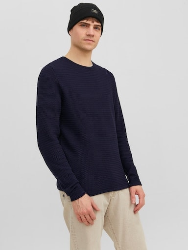 Jack & Jones Rundhalspullover »JPRBLUMIGUEL KNIT CREW NECK NOOS« von jack & jones