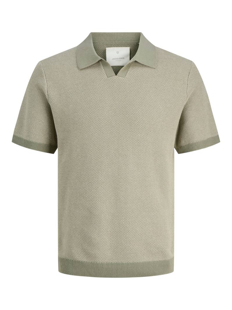 Jack & Jones Rundhalspullover »JPRCCEASTON KNIT SPLIT NECK SS SN« von jack & jones