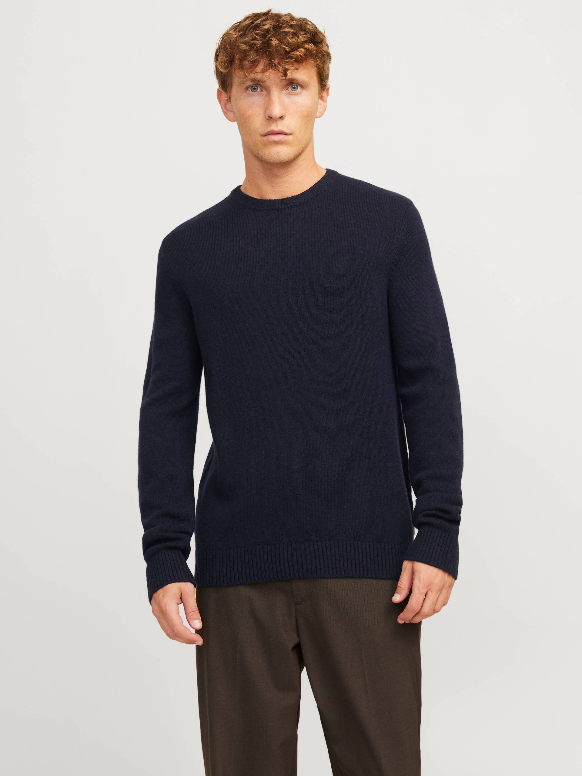 Jack & Jones Rundhalspullover »JPRBLULAMBSWOOL KNIT CREW NECK« von jack & jones