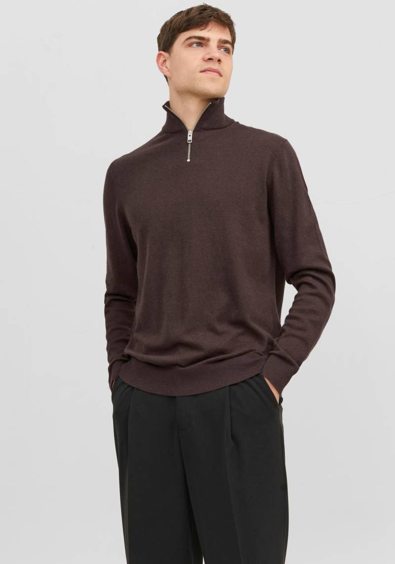 Jack & Jones Stehkragenpullover »JJEEMIL KNIT HALF ZIP NOOS« von jack & jones