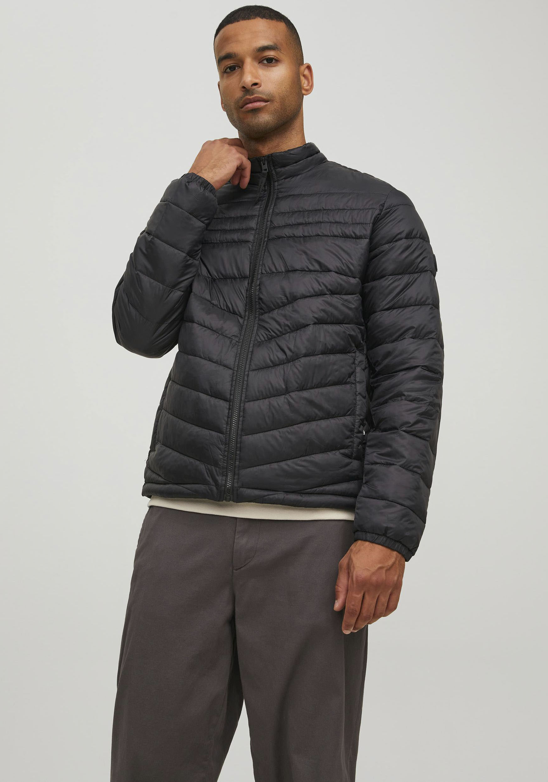 Jack & Jones Steppjacke »HERO PUFFER COLLAR«, ohne Kapuze von jack & jones