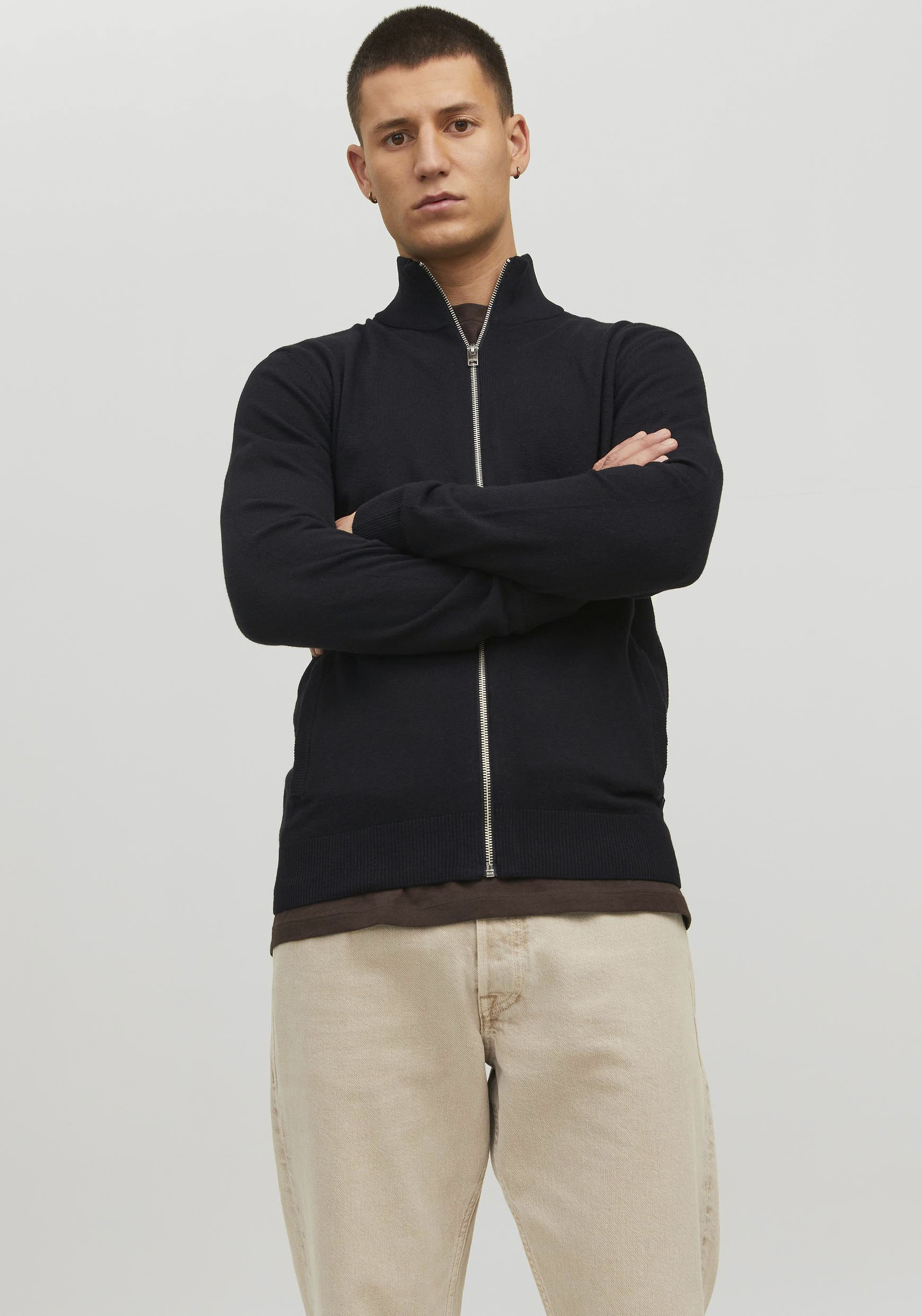 Jack & Jones Strickjacke »JJEEMIL KNIT TURTLE« von jack & jones