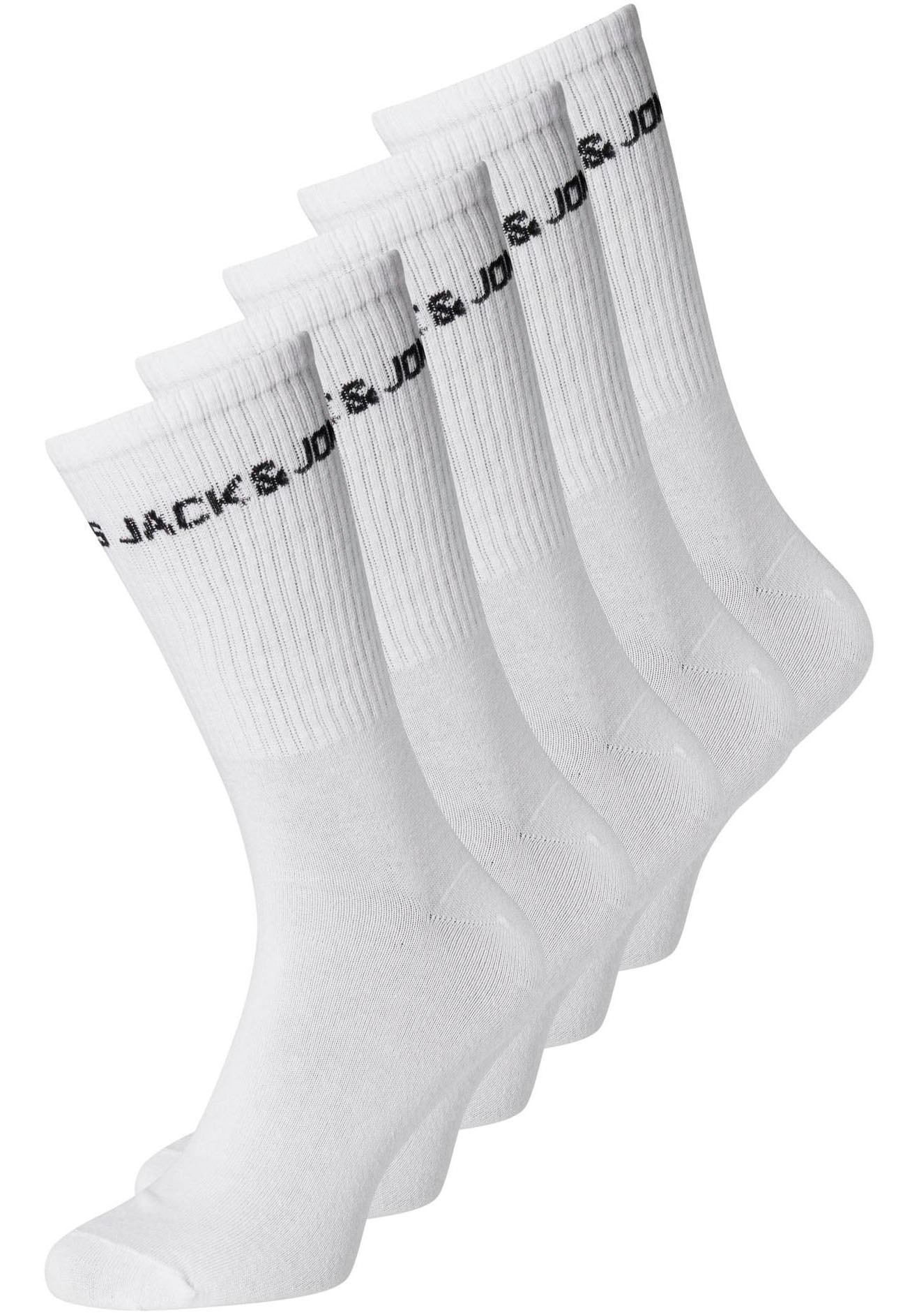 Jack & Jones Tennissocken »JACBASIC LOGO TENNIS SOCK 5 PACK NOOS«, (Packung, 5 Paar) von jack & jones