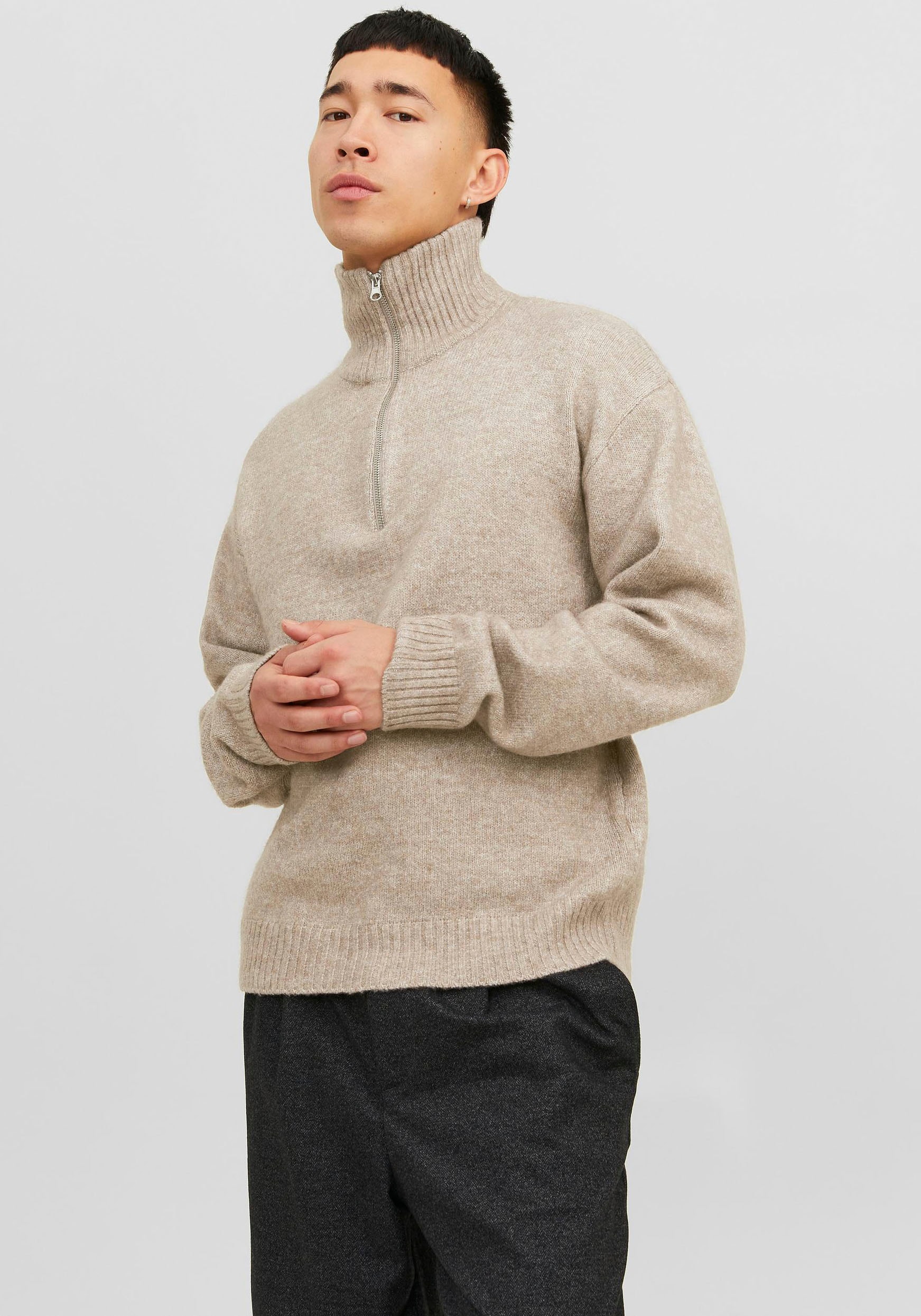 Jack & Jones Troyer »JOROLLIE KNIT HALF ZIP SN« von jack & jones