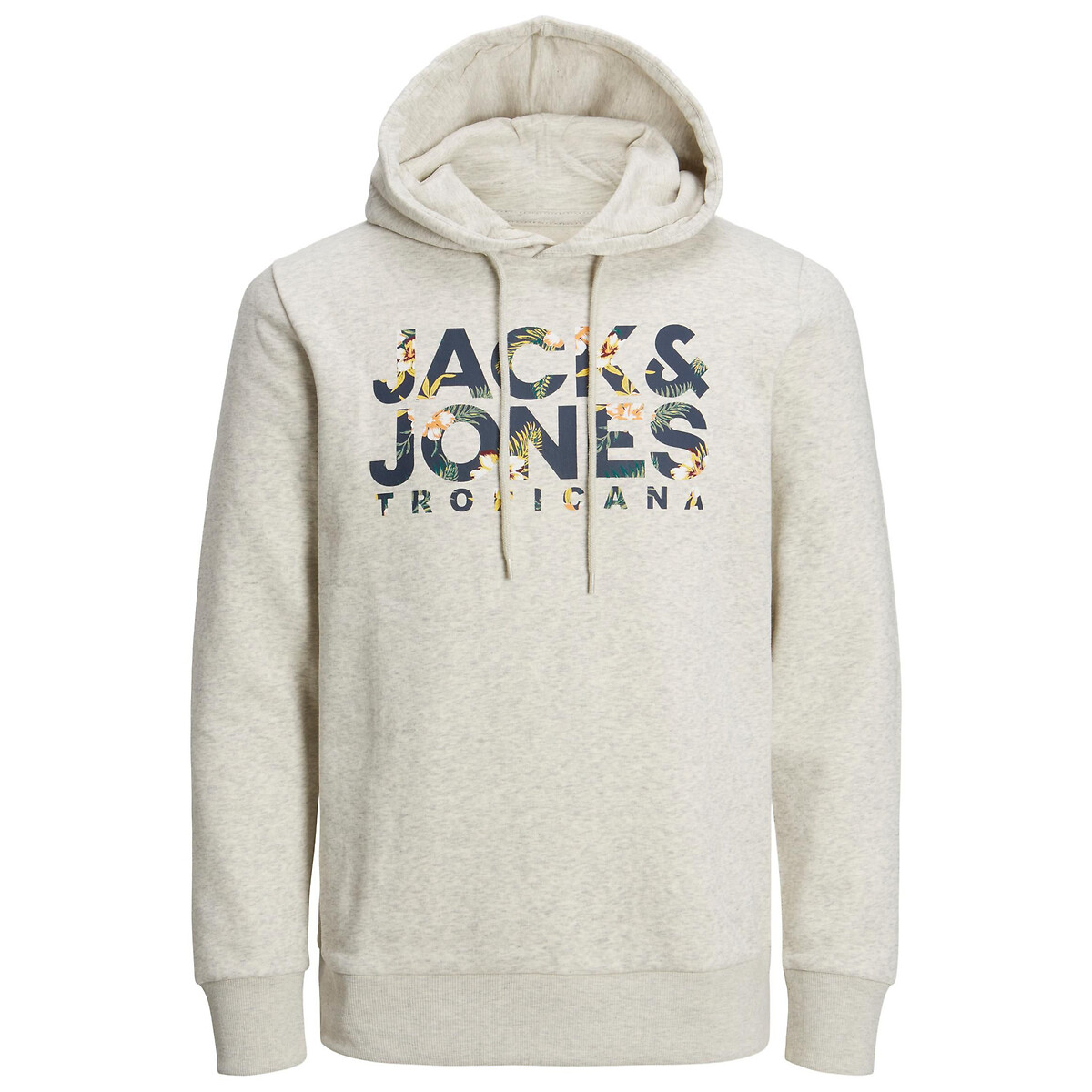 Kapuzensweatshirt, Print vorne von jack & jones